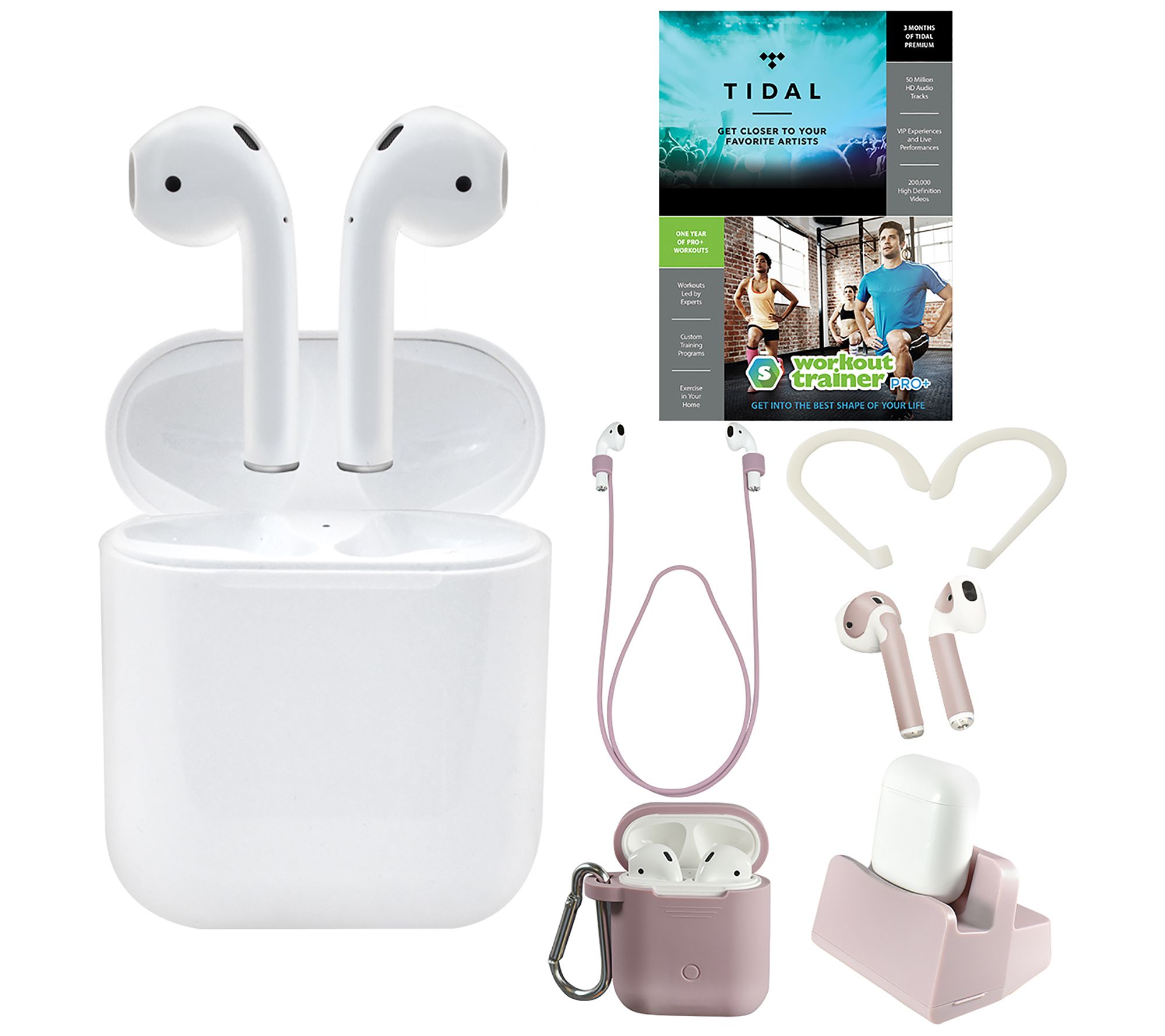 fusion grad krystal Apple AirPods 2nd Generation with Accessories &Voucher - QVC.com