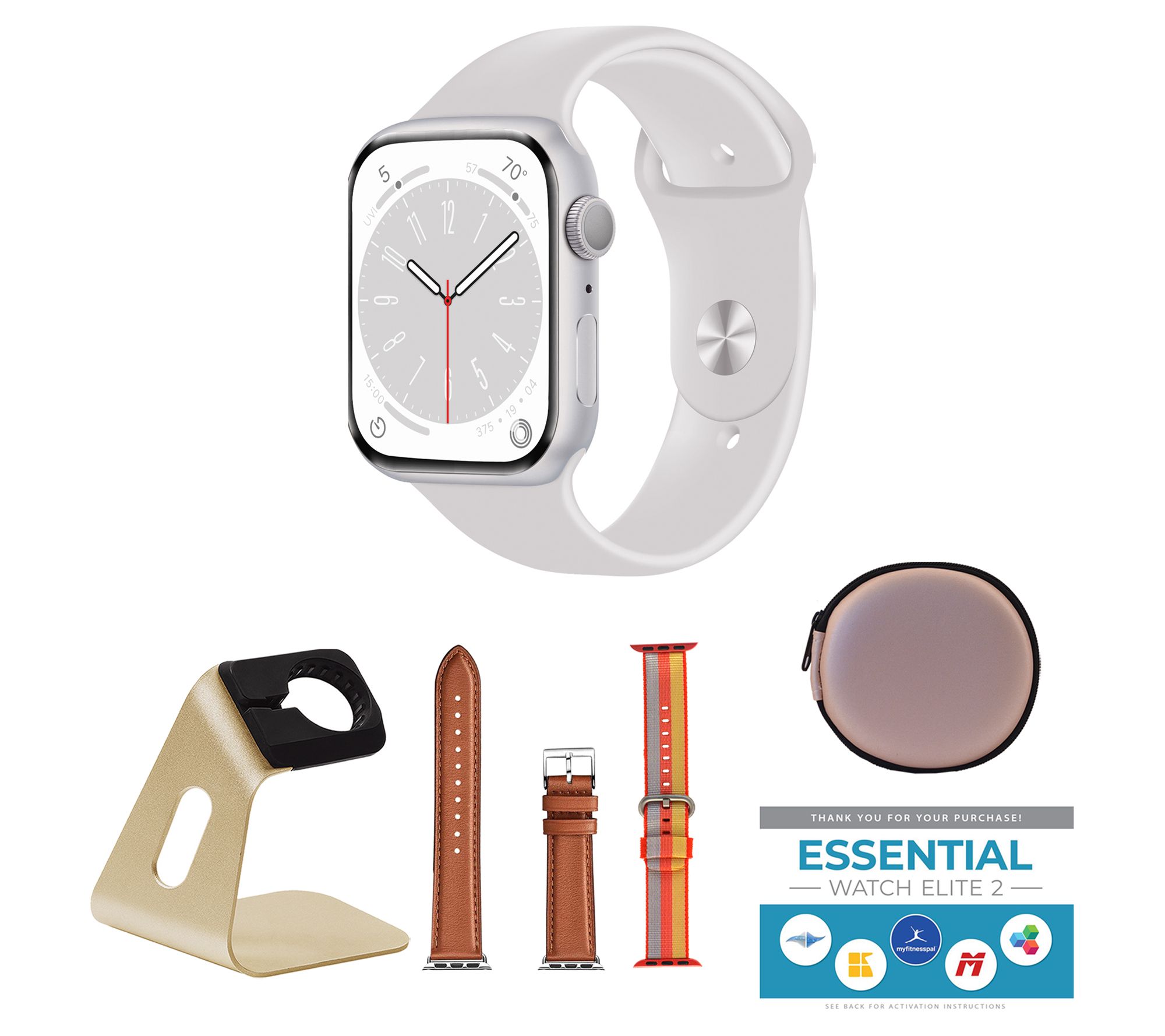 Apple Watch SE 2nd Gen GPS 40mm M/L Smartwatch/ Accessories - QVC.com