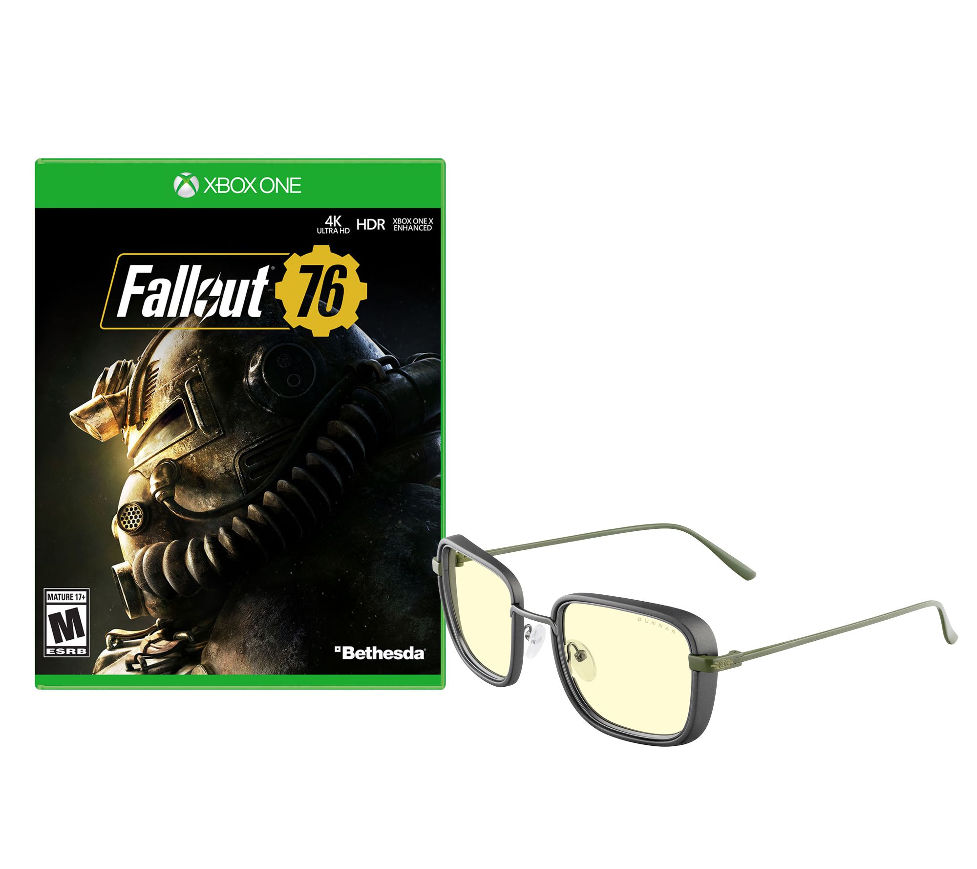 Fallout 76 - XB1 + Gunnar Vault 33 Gunmetal/Olive Glasses