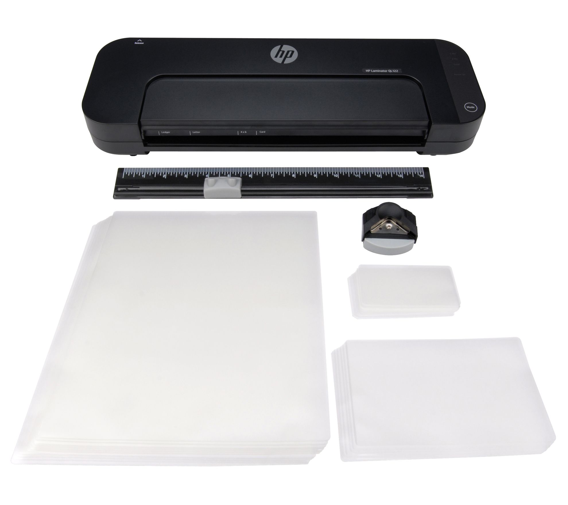 HP 12" Laminator with Starter Kit, Trimmer, Corner Cutter