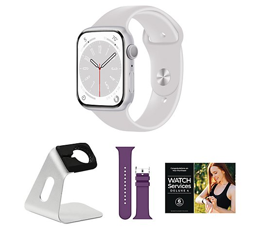 Apple Watch Series 8 GPS 41mm M/L Smartwatch with Accessories