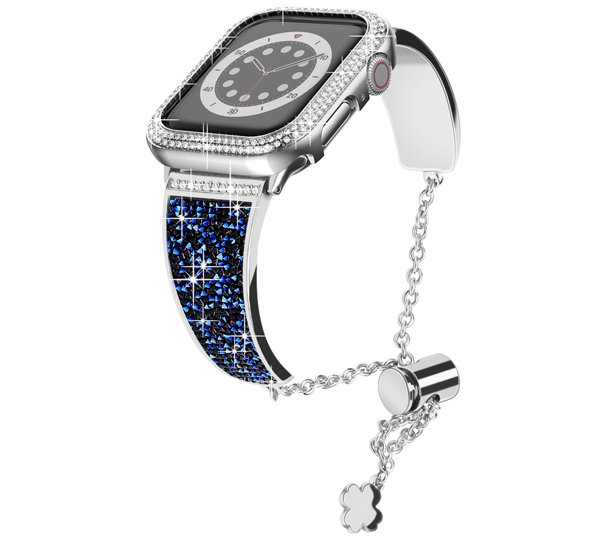 WorryFree Gadgets Bling Metal Band w/ Bling Bumper Case 40mm