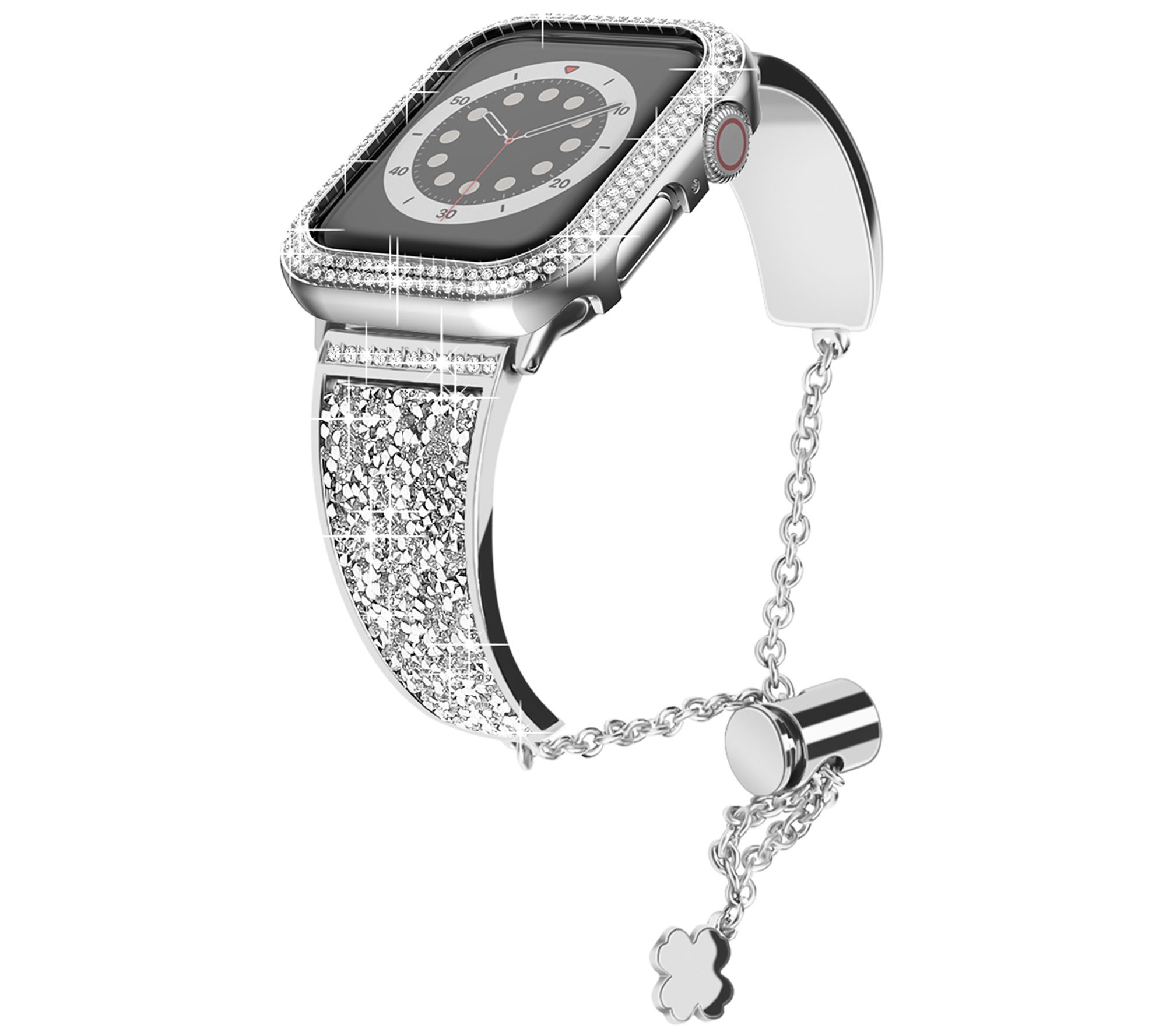 WorryFree Gadgets Bling Metal Band w/ Bling Bumper Case 40mm