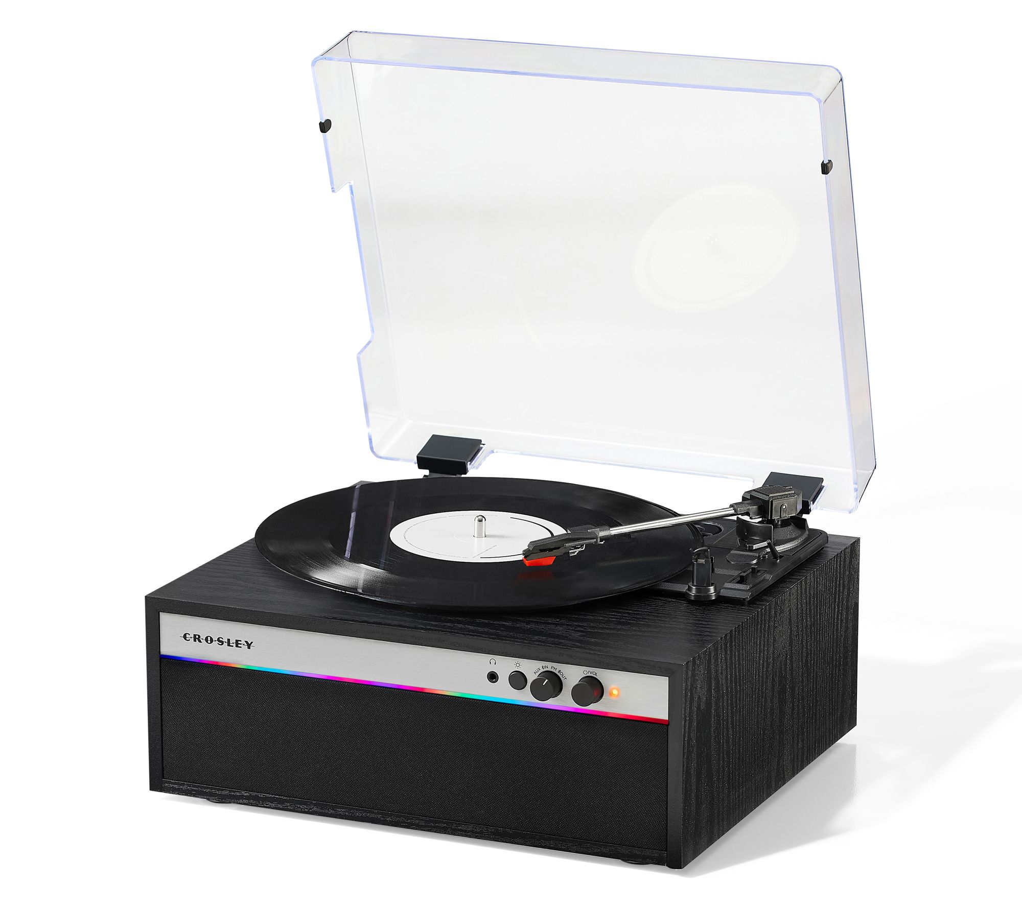 Crosley Strobe 3-Speed Turntable w/ Speakers &LED Lights