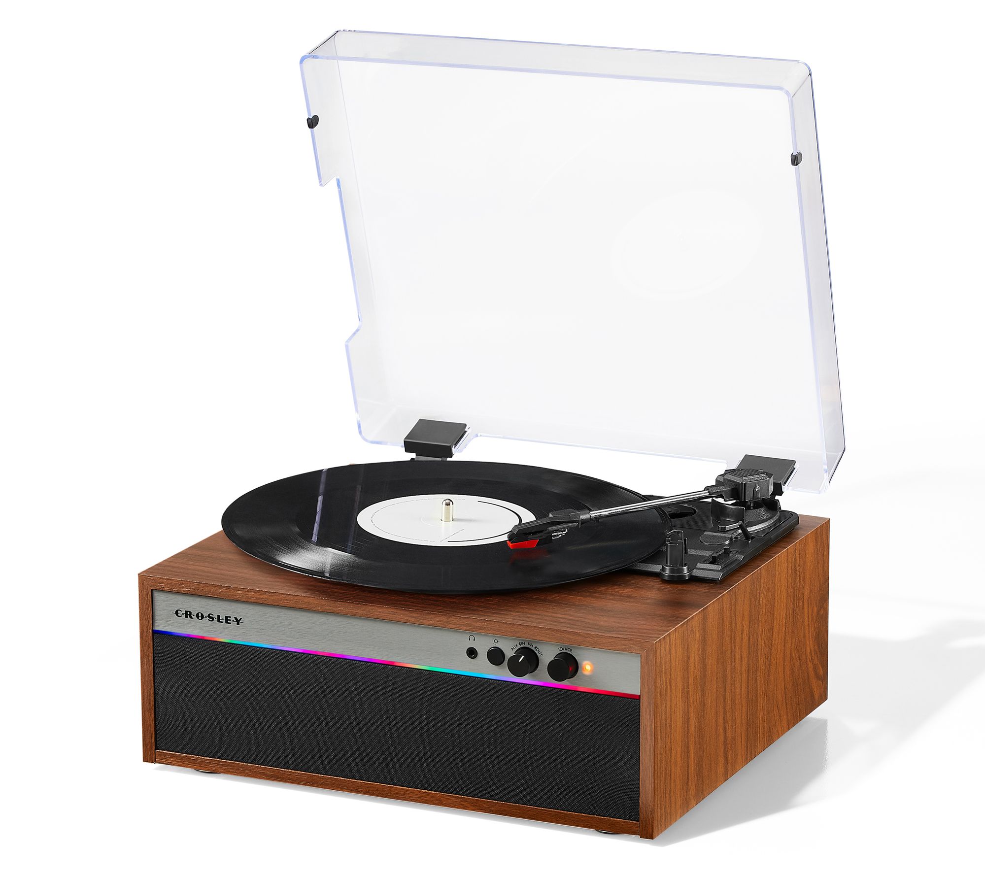 Crosley Strobe 3-Speed Turntable w/ Speakers &LED Lights