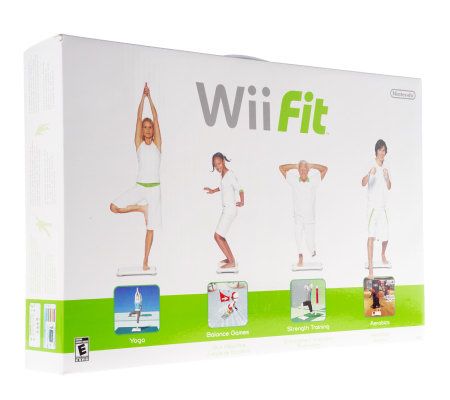 Nintendo Wii Fit Game and Accessory Kit with Mat & Balance Board - QVC.com