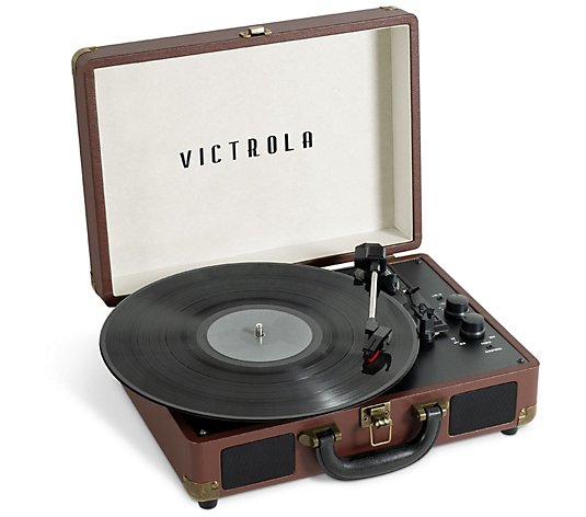 Victrola Bluetooth Suitcase Record Player w/ 3-speed Turntable