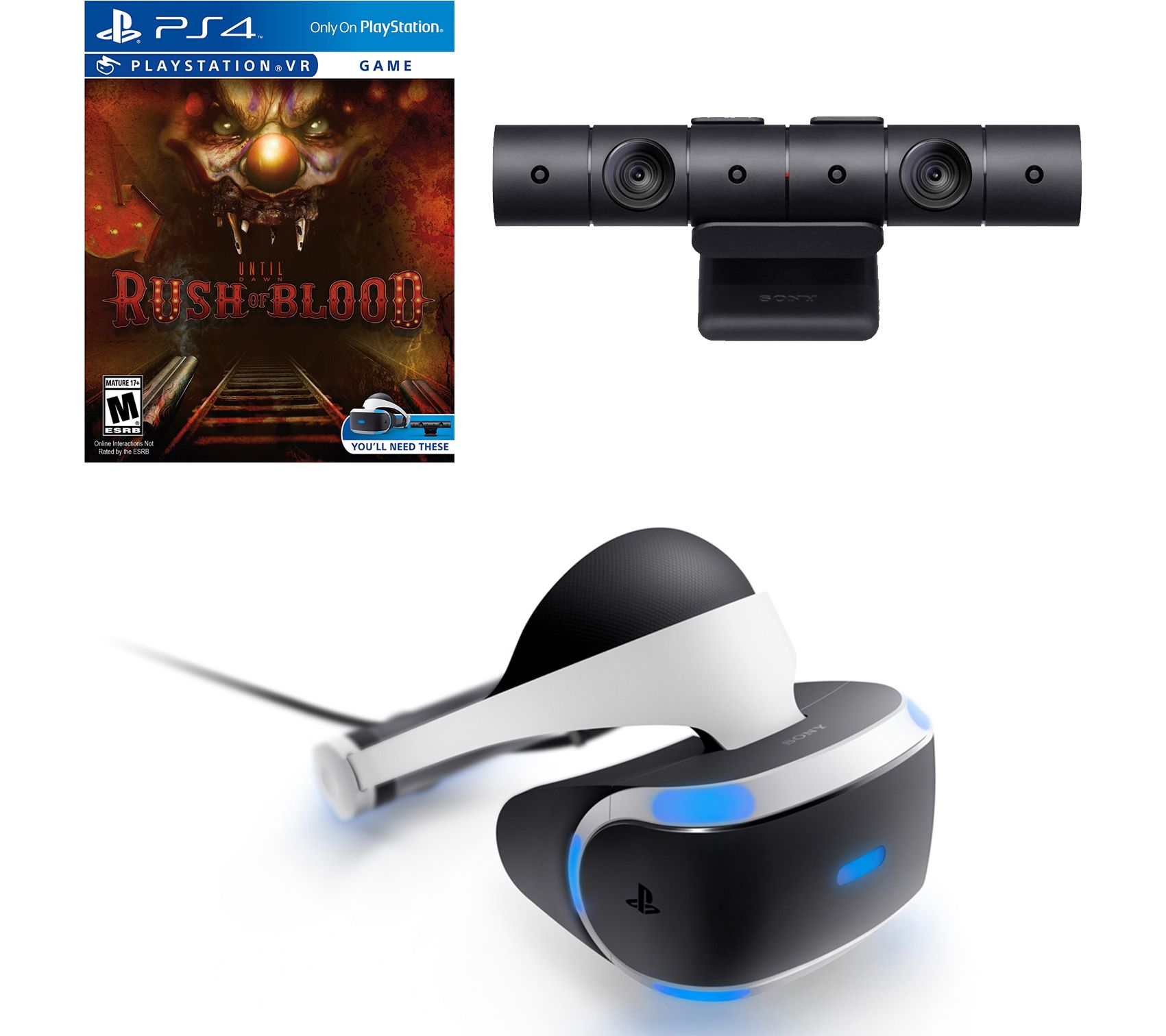 rolige nød nuance PS4 VR Headset, Camera, Until Dawn: Rush of Blood - QVC.com