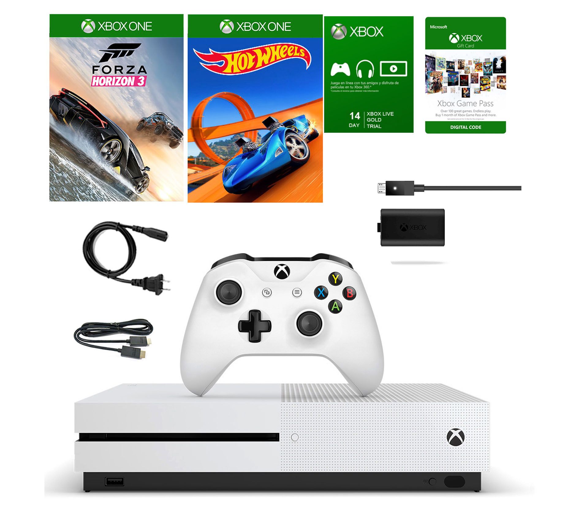 Xbox One S 500GB Forza Horizon 3 with Hot Wheels Expansion - QVC.com