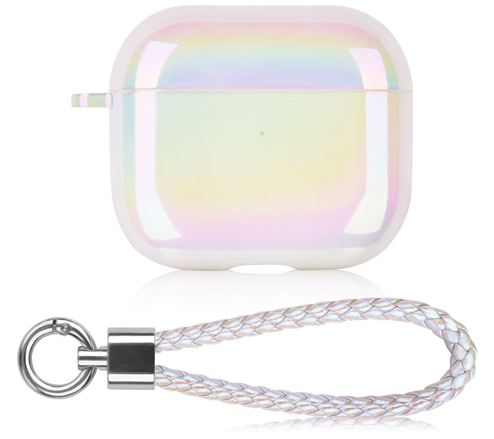 WorryFree Gadgets Apple AirPods 3rd Gen Shiny Clear Case