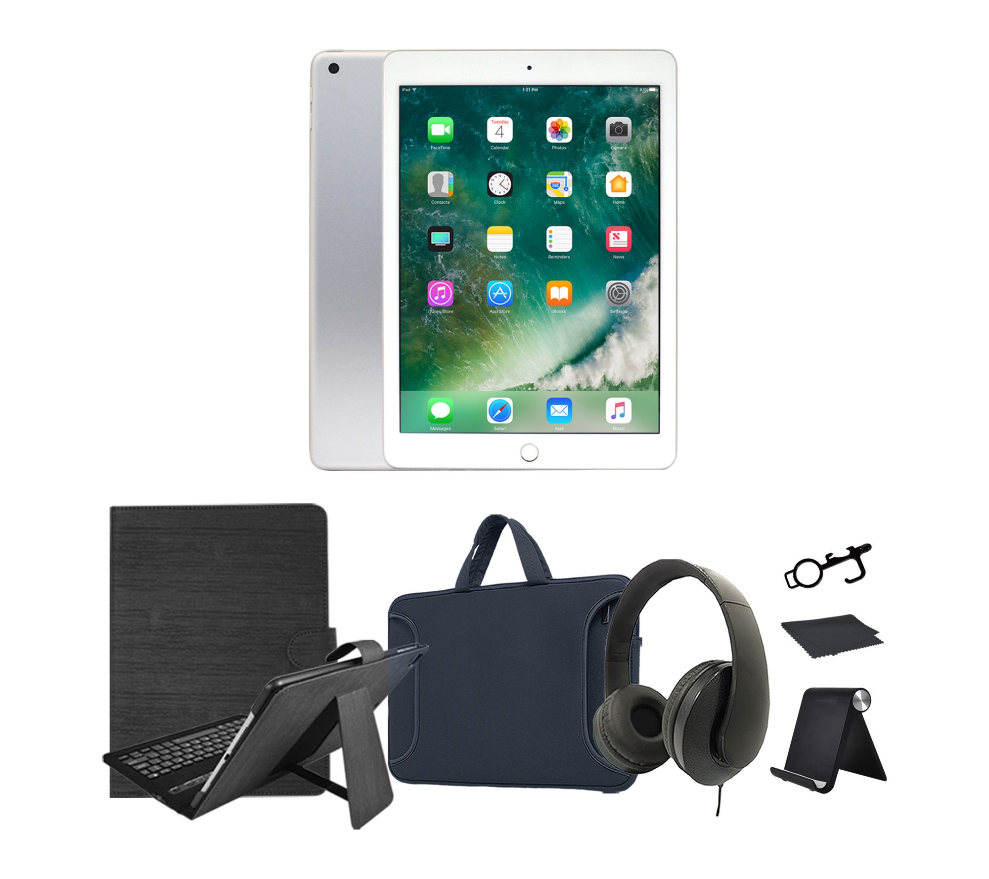 Refurbished 2018 Apple iPad 9.7" 32GB Wifi Bundle 1