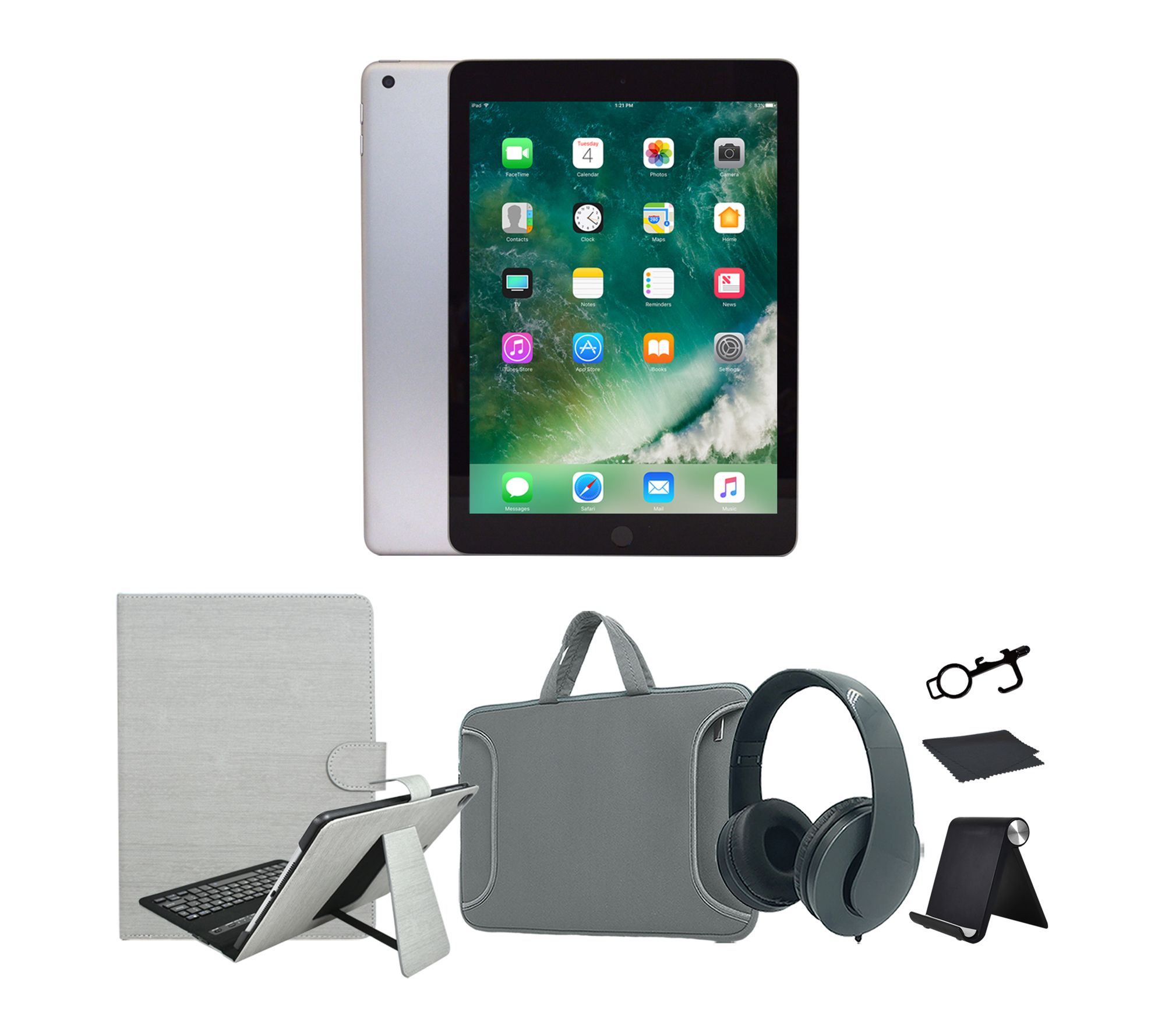 Refurbished 2018 Apple iPad 9.7" 32GB Wifi Bundle 1