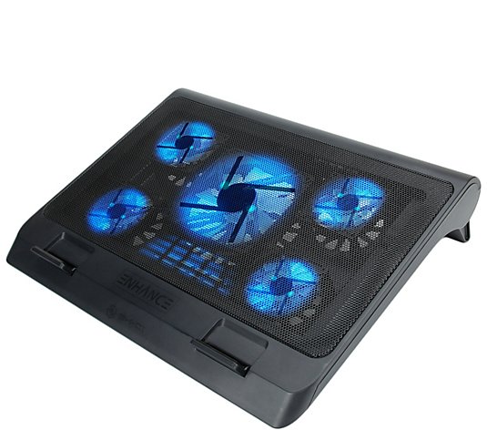 ENHANCE Gaming Laptop Cooling Pad Stand with LED Cooler Fans