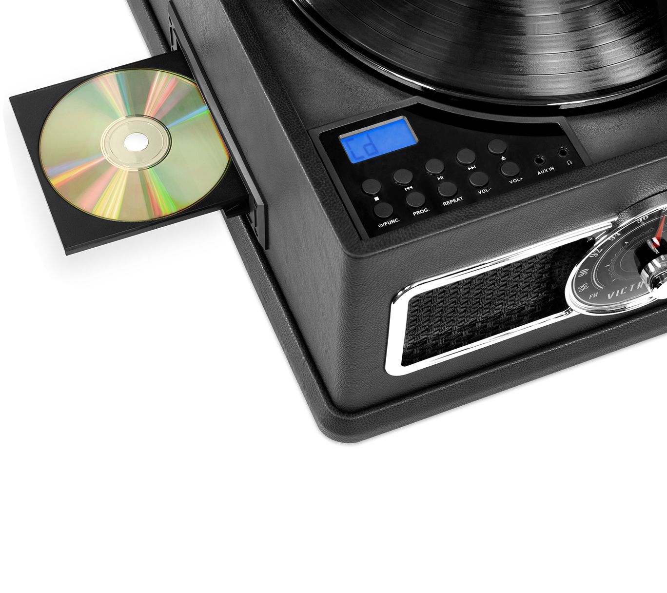 Victrola 5in1 Bluetooth Record Player w/ Turntable & Storag