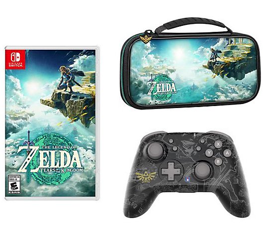 Nintendo Switch Zelda Tears of the Kingdom Trav el Case Bundle 