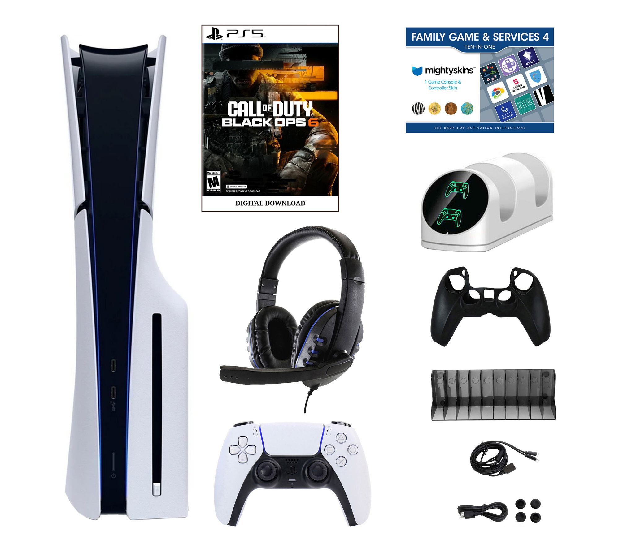 PS5 Slim COD 6 Console with Accessories Kit & Voucher
