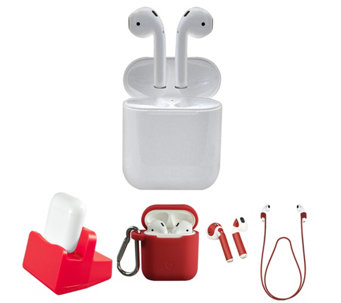 Apple AirPods 2nd Generation with Wired Charging Case & Accessories
