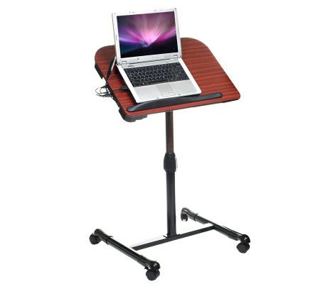 The Sharper Image Multifunction Portable Cooling Laptop Stand - QVC.com