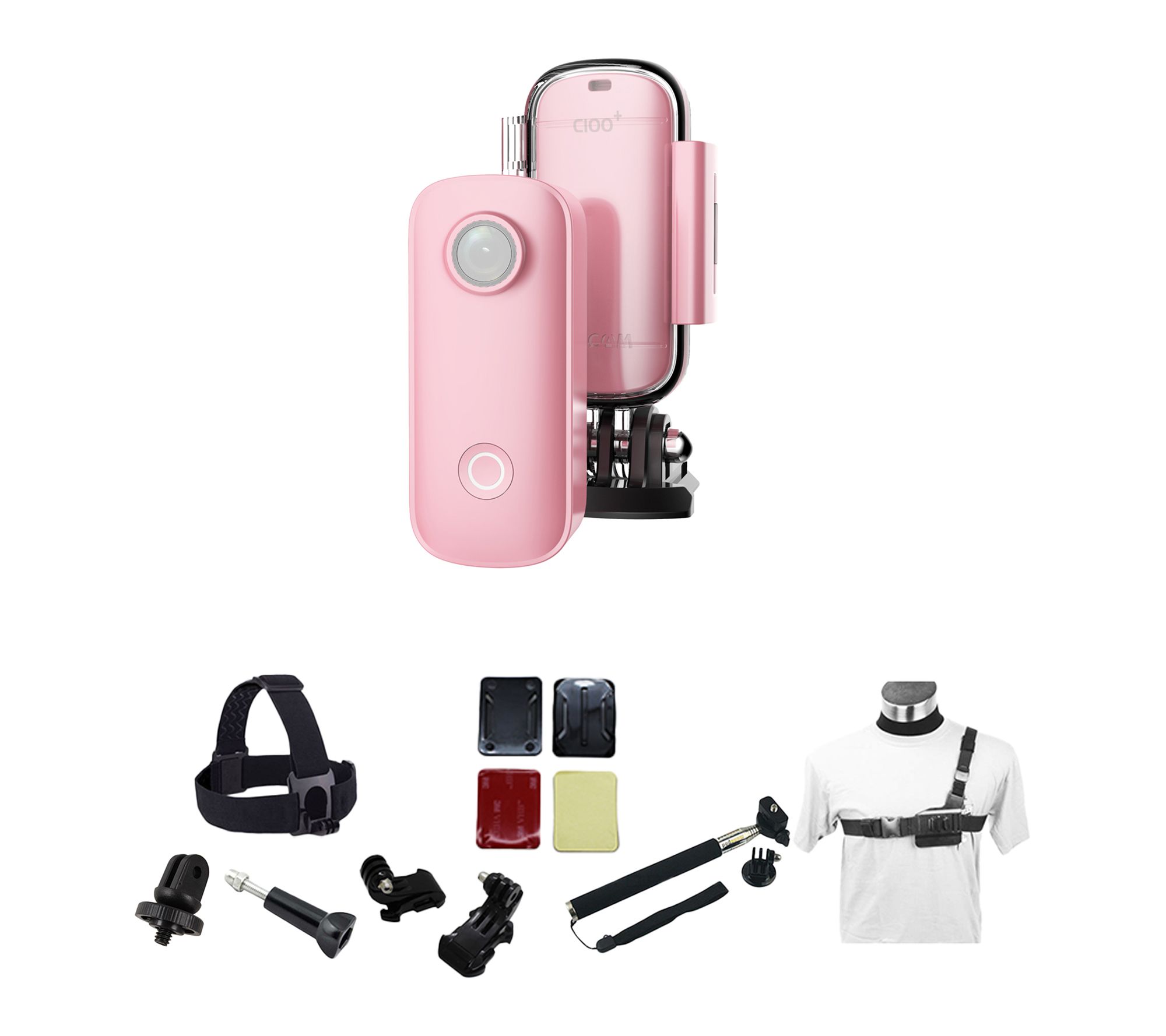SJCAM C100+ 1080P Sports Action Camera Bundle