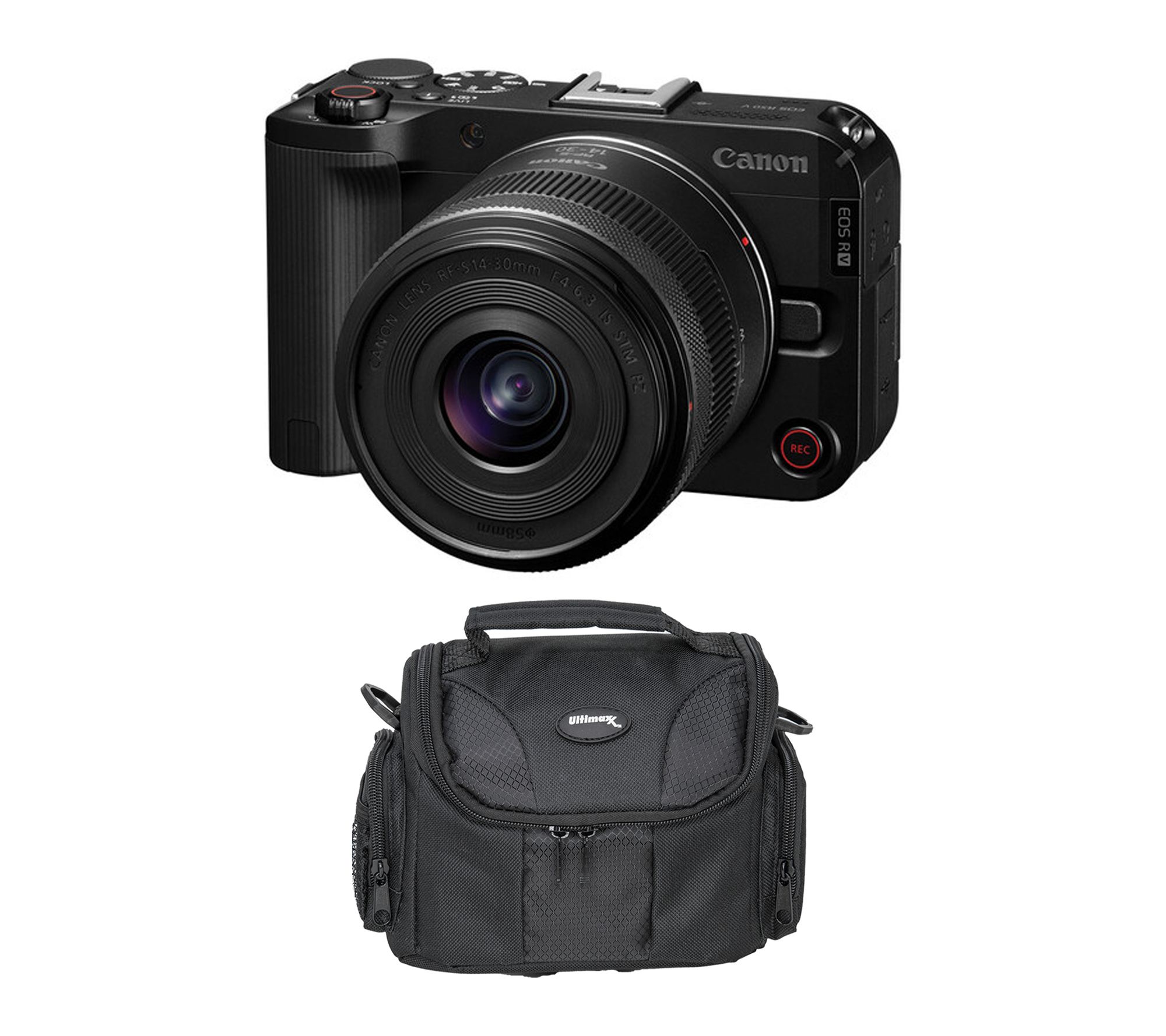 Canon EOS R50 V Mirrorless Camera with 14-30mm f/4-6.3 Lens Bu