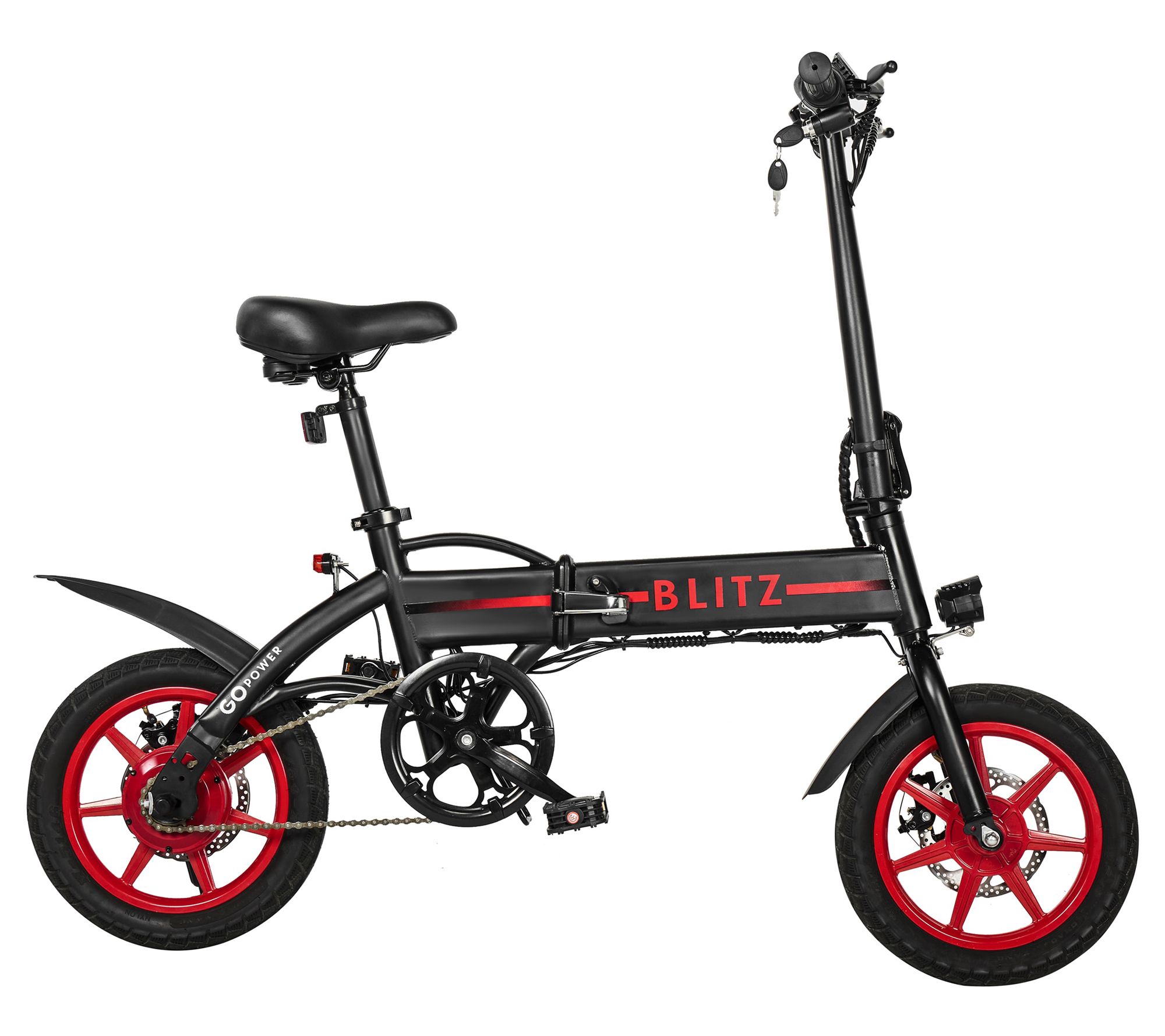 GoPowerBike GoBlitz Lightweight Compact Folding Mini EBike