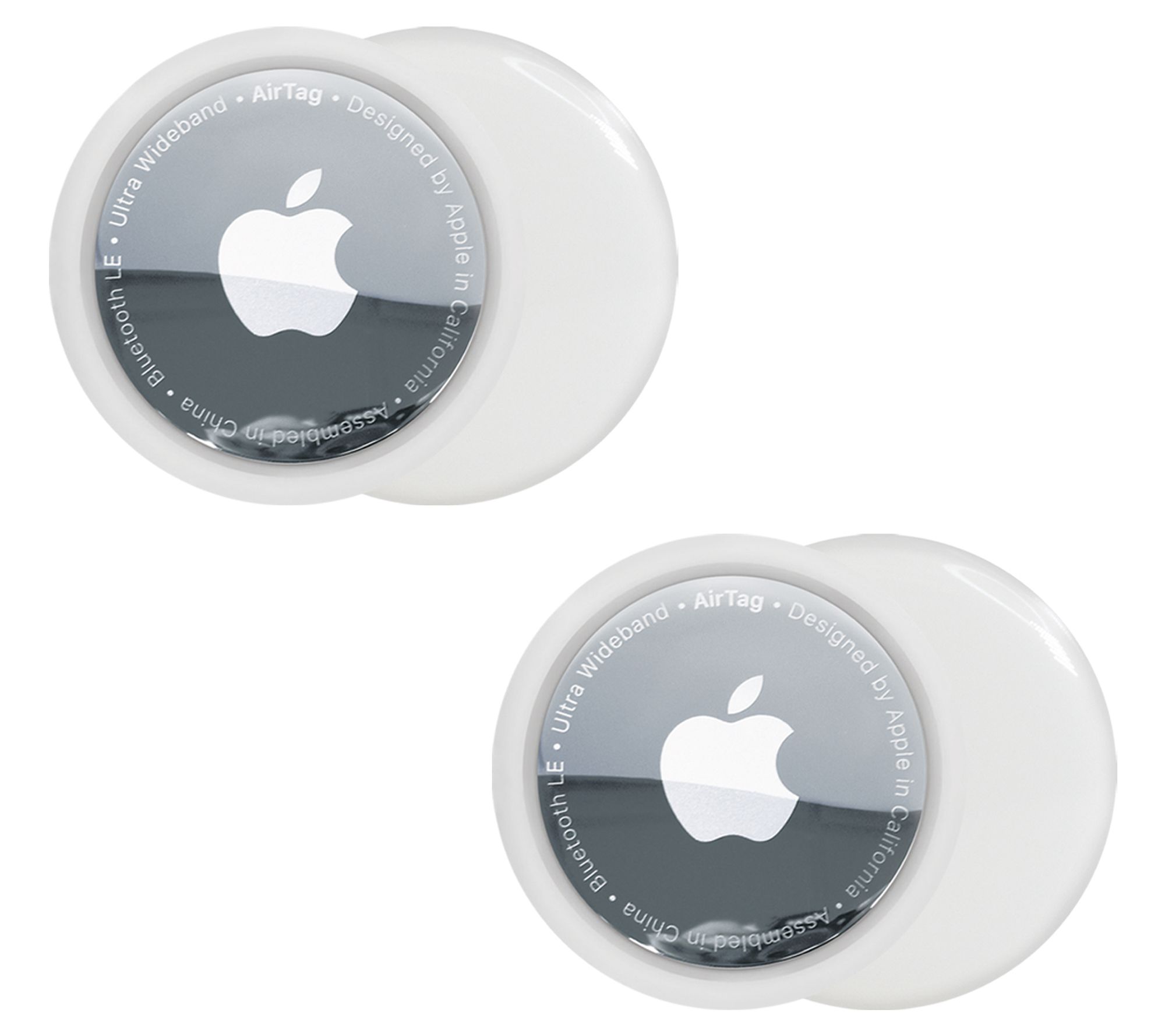 Apple AirTag 2-Pack with TPU Keychain and Voucher - QVC.com