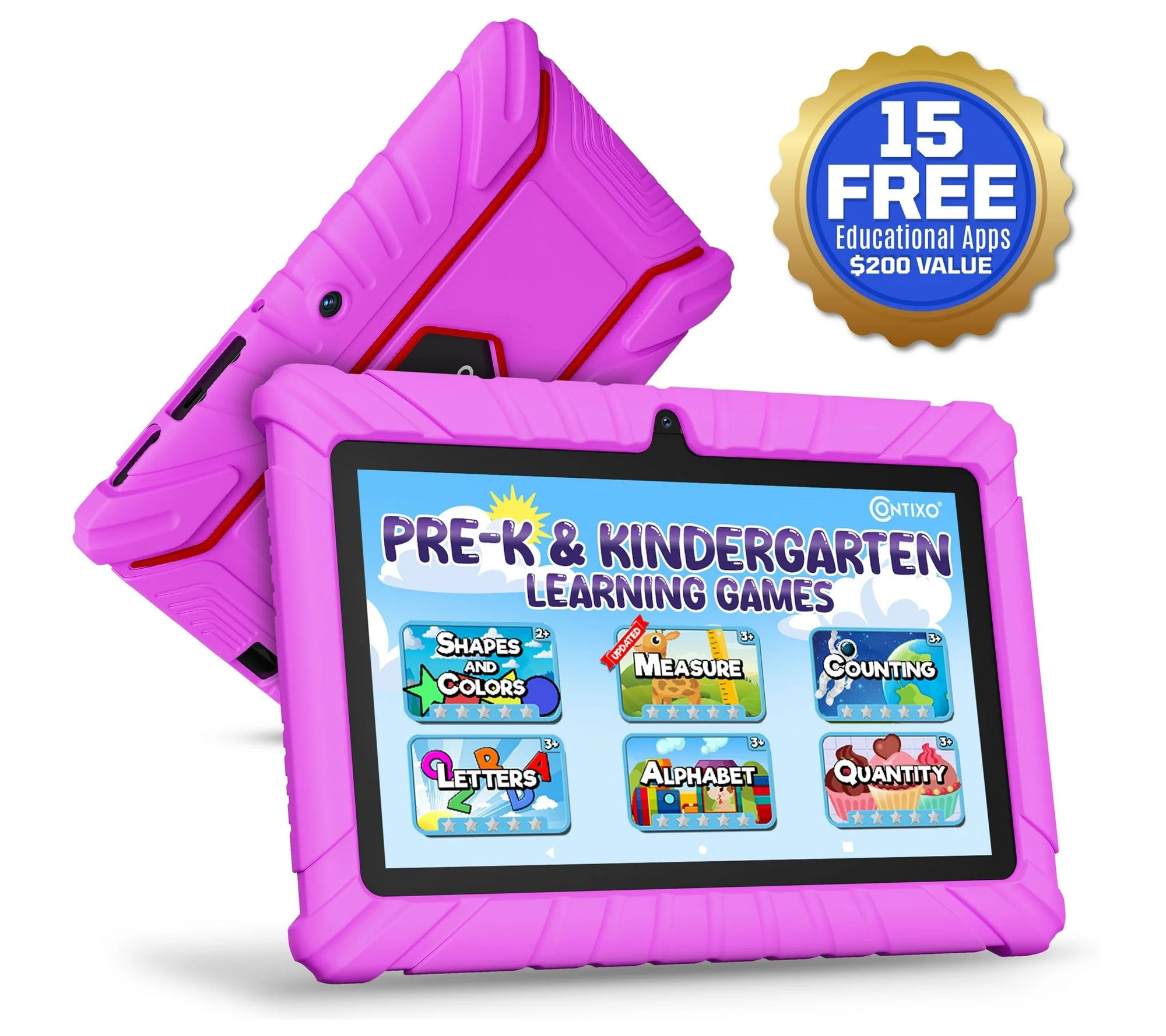Contixo 7" V8 Kids Tablet Contixo Academy with id-Proof Case