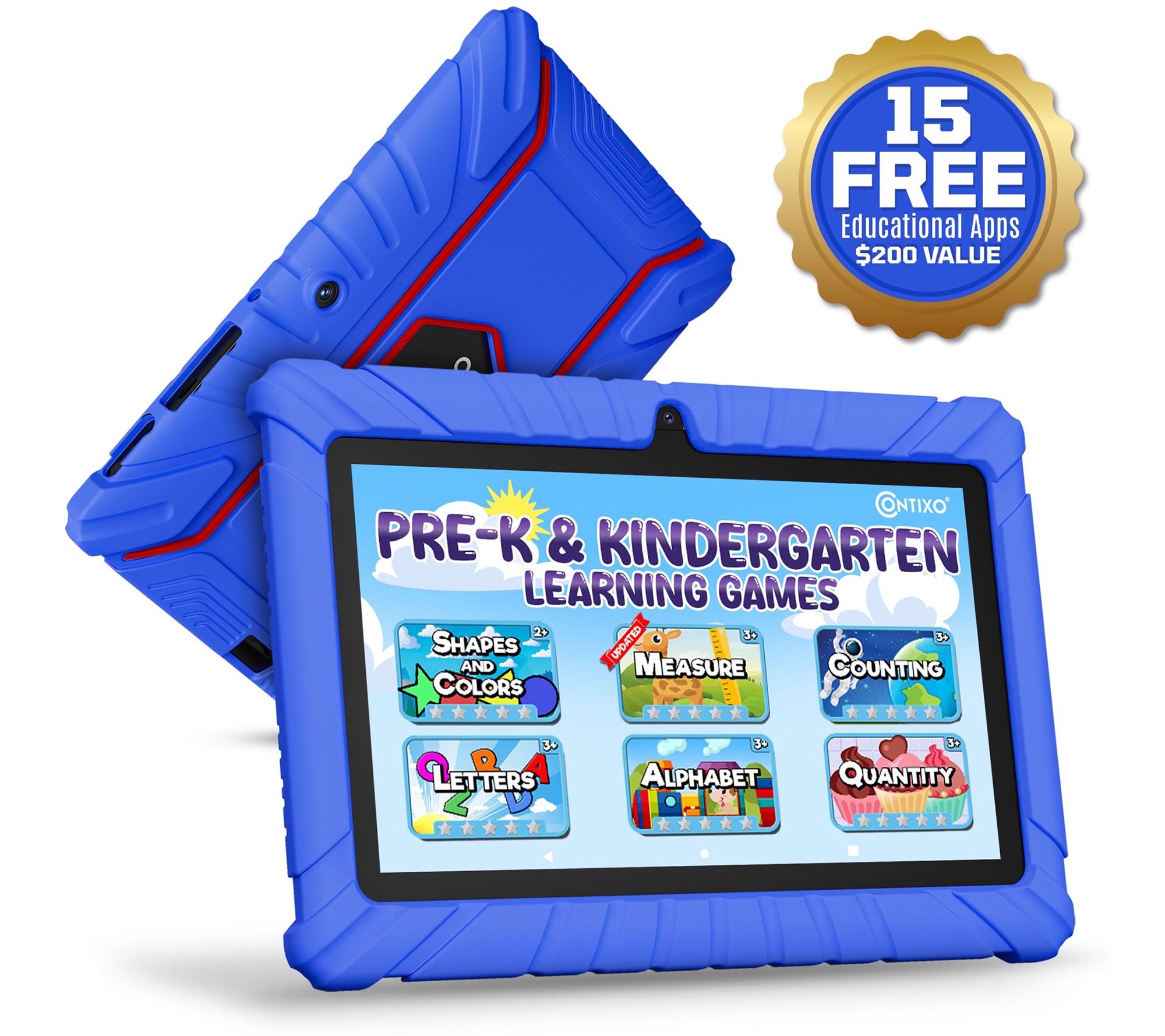 Contixo 7" V8 Kids Tablet Contixo Academy withd-Proof Case