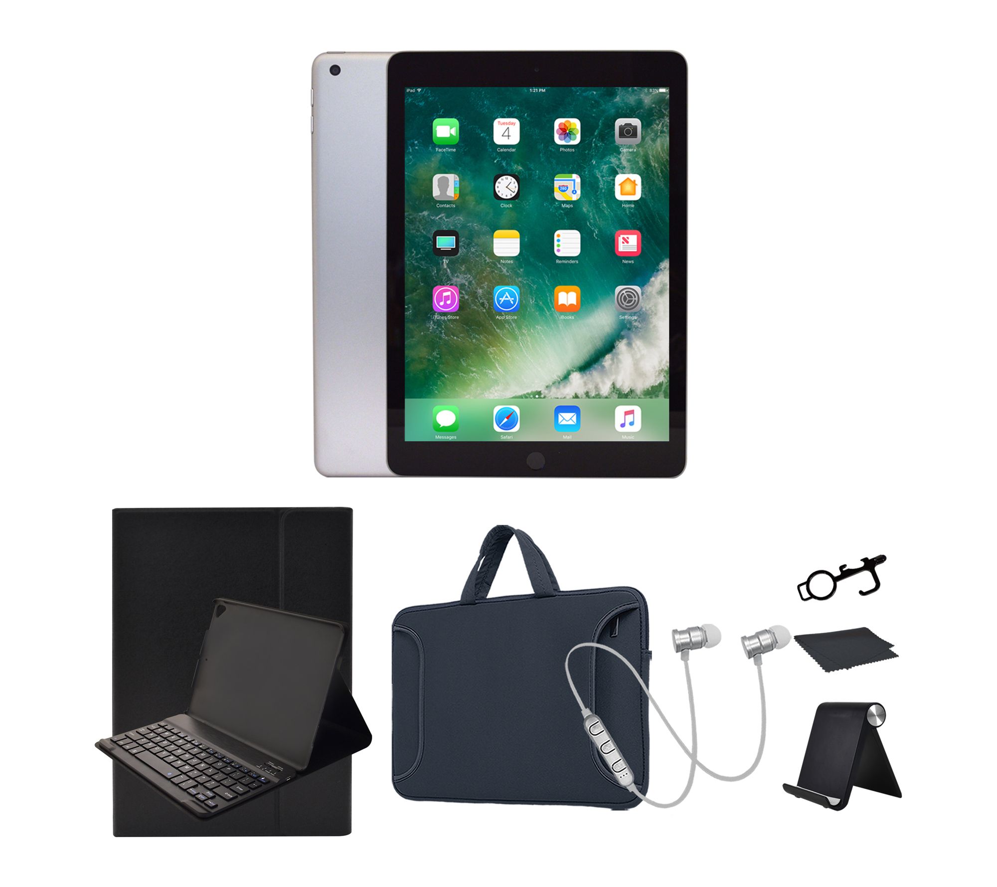 Refurbished 2018 Apple iPad 9.7" 128GB Wifi Bundle 2