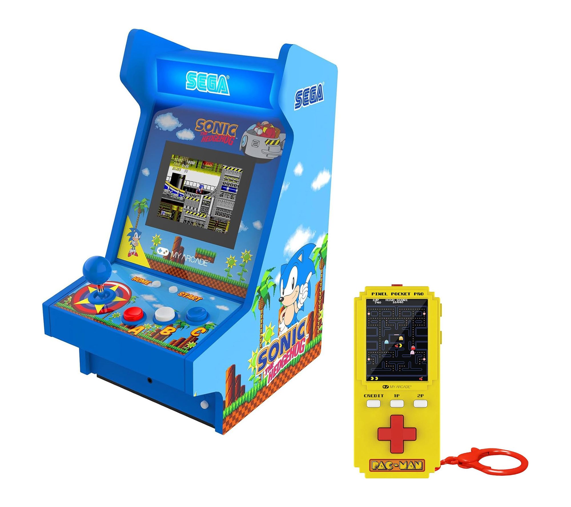 MyArcade Sonic Mighty Player + Pacman Pixel Pocket Pro