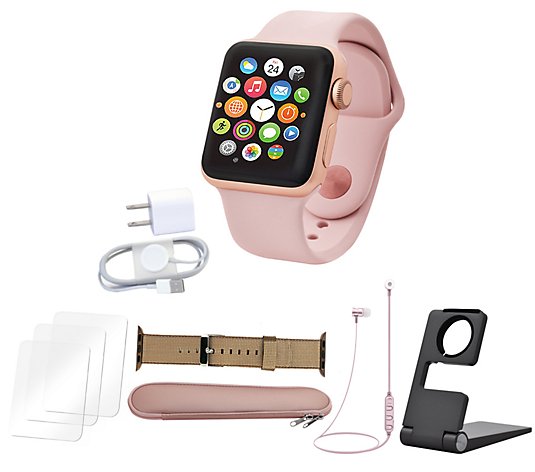 Apple Watch Series 3 GPS 42mm with Nylon Band, Earbuds & More