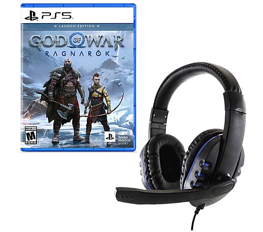 PS5 God Of War: Ragnarok Game w/ Universal Head set 