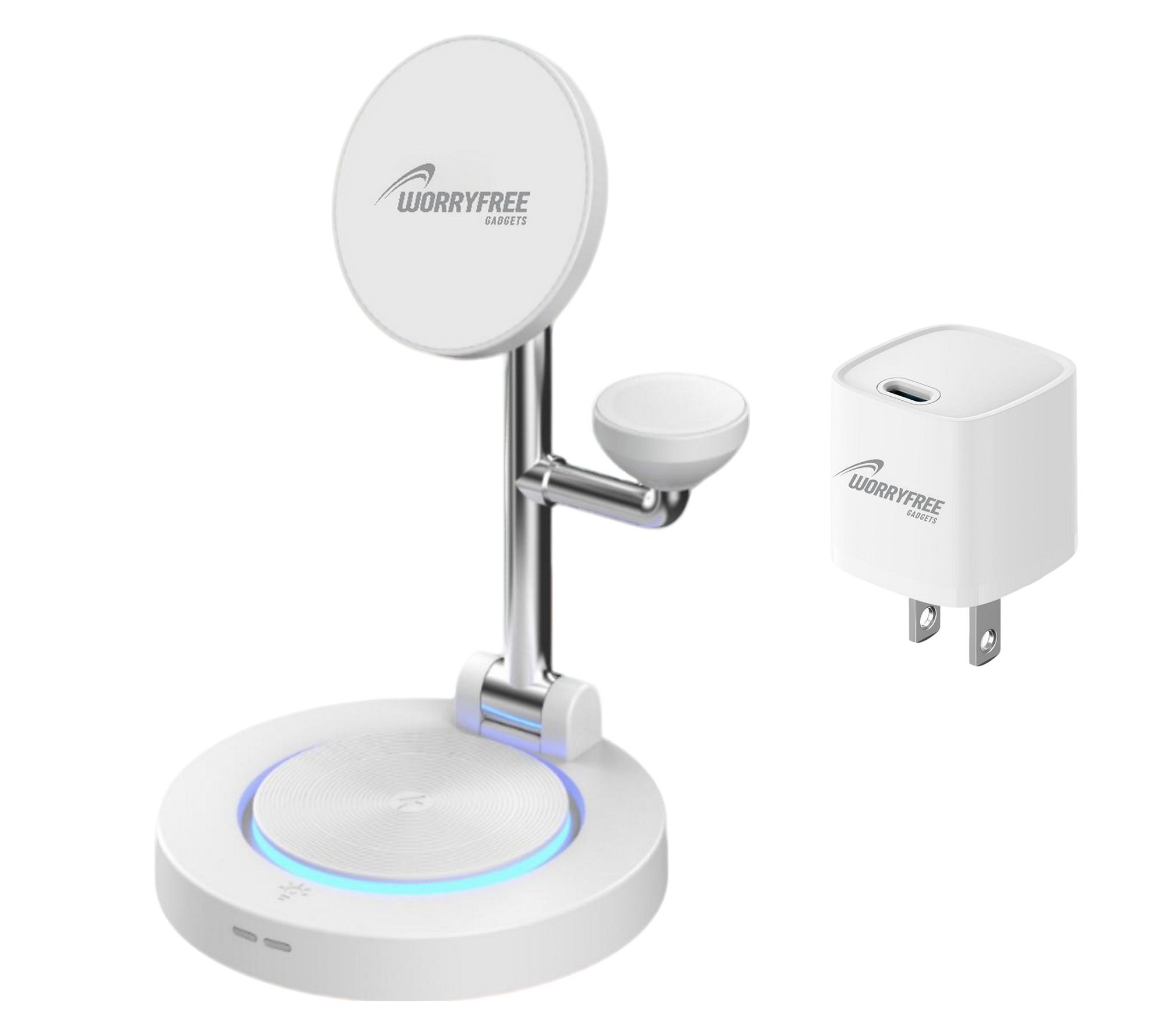 WorryFree Gadgets Qi2 Certified 3in1 Wireless Charging Station