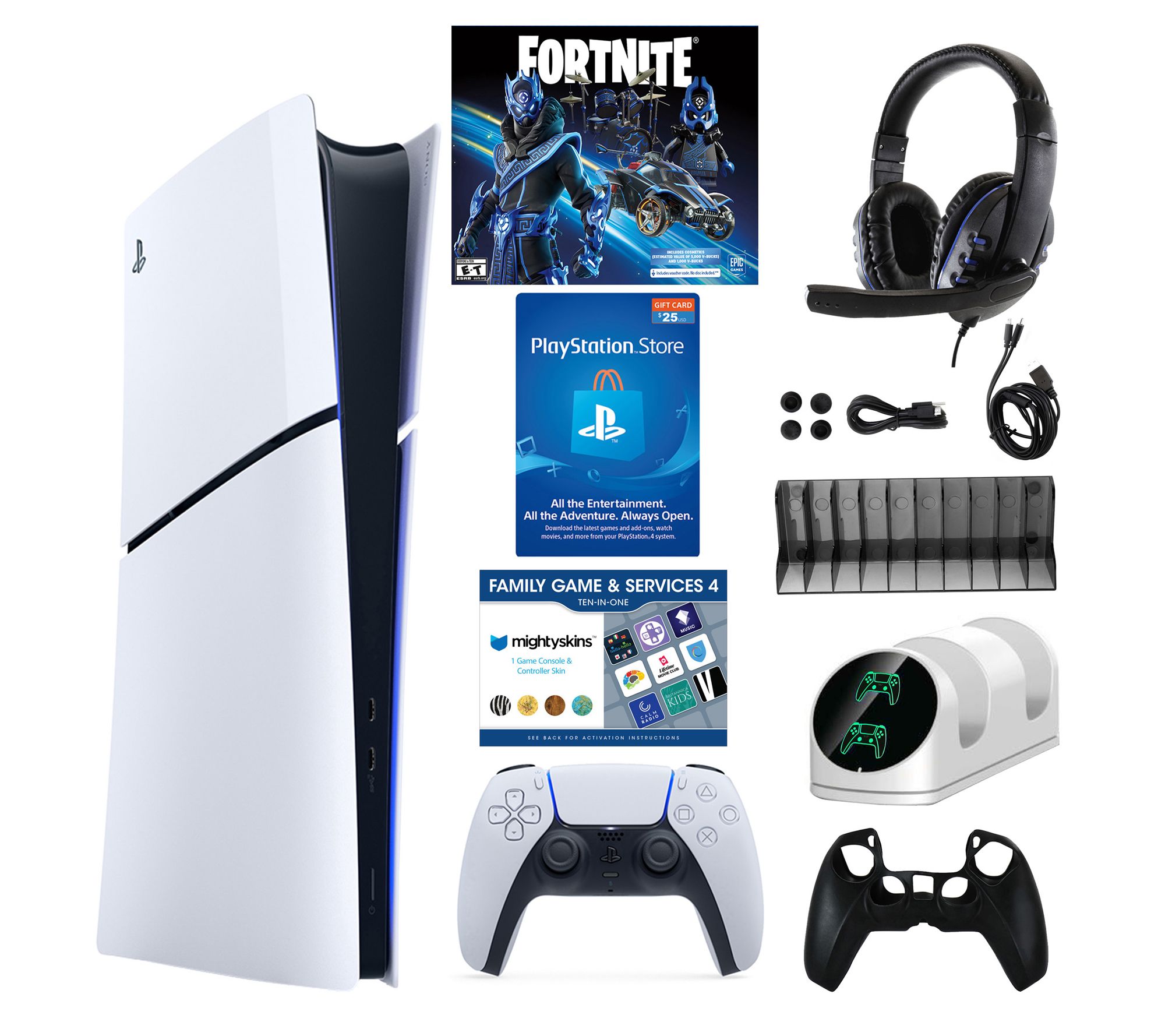 PS5 Slim Digital 1TB Fortnite Console with PSNCard Bundle