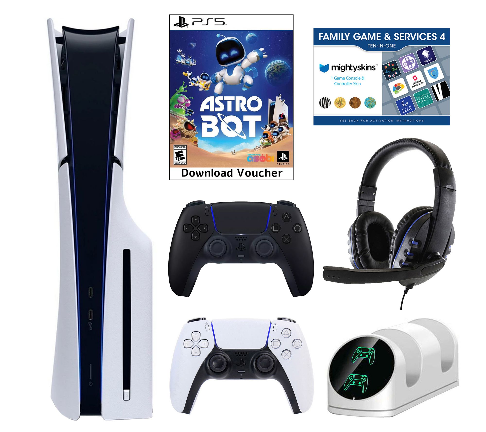 PS5 Slim Astrobot Console w/ Acc, Vou & Extra DualSense