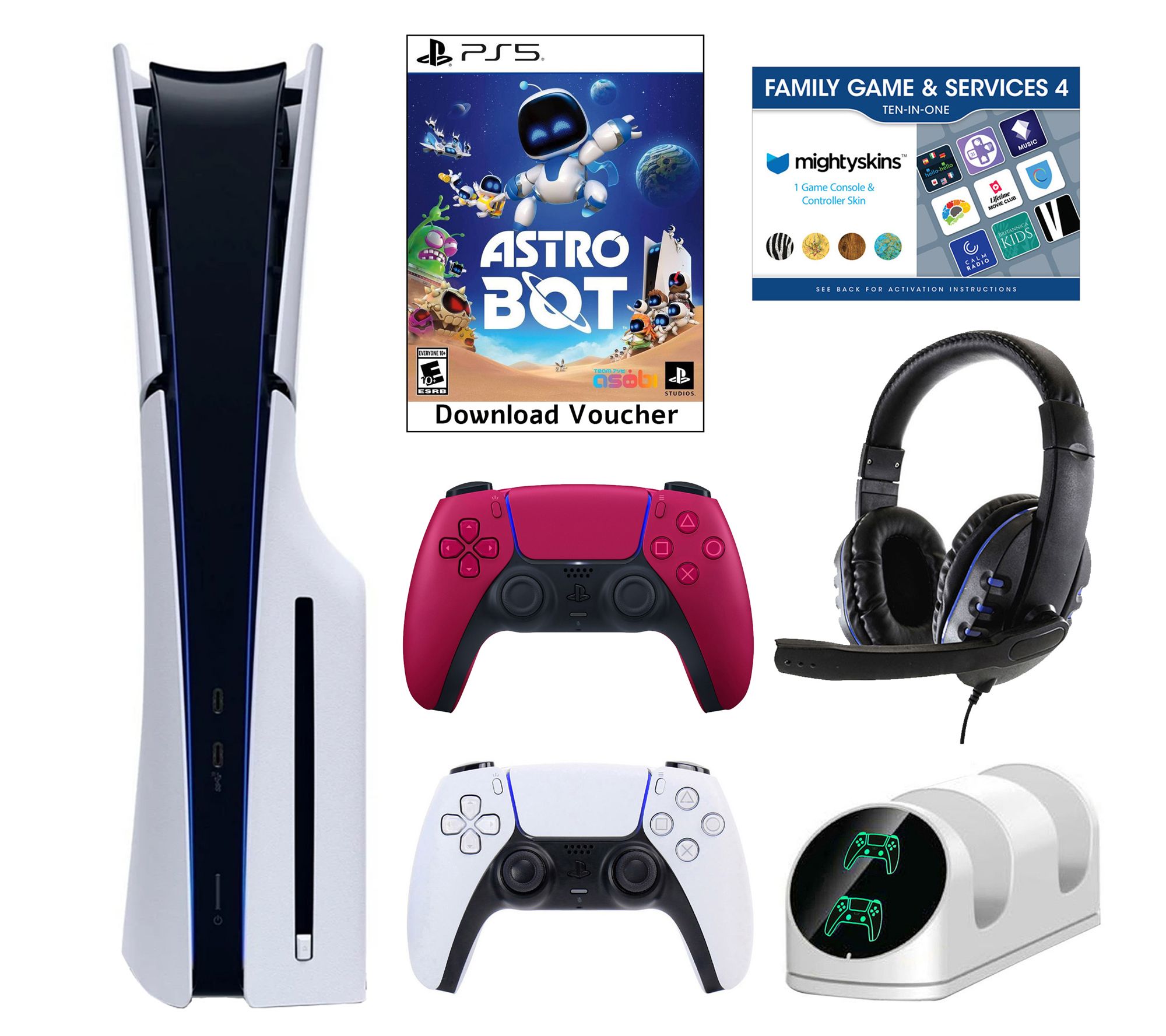 PS5 Slim Astrobot Console w/ Acc, Vou & Extra DualSense