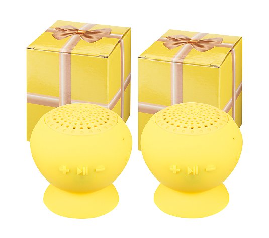 Set of 2 Jumbo PopRock Bluetooth Speakers in Gift Boxes