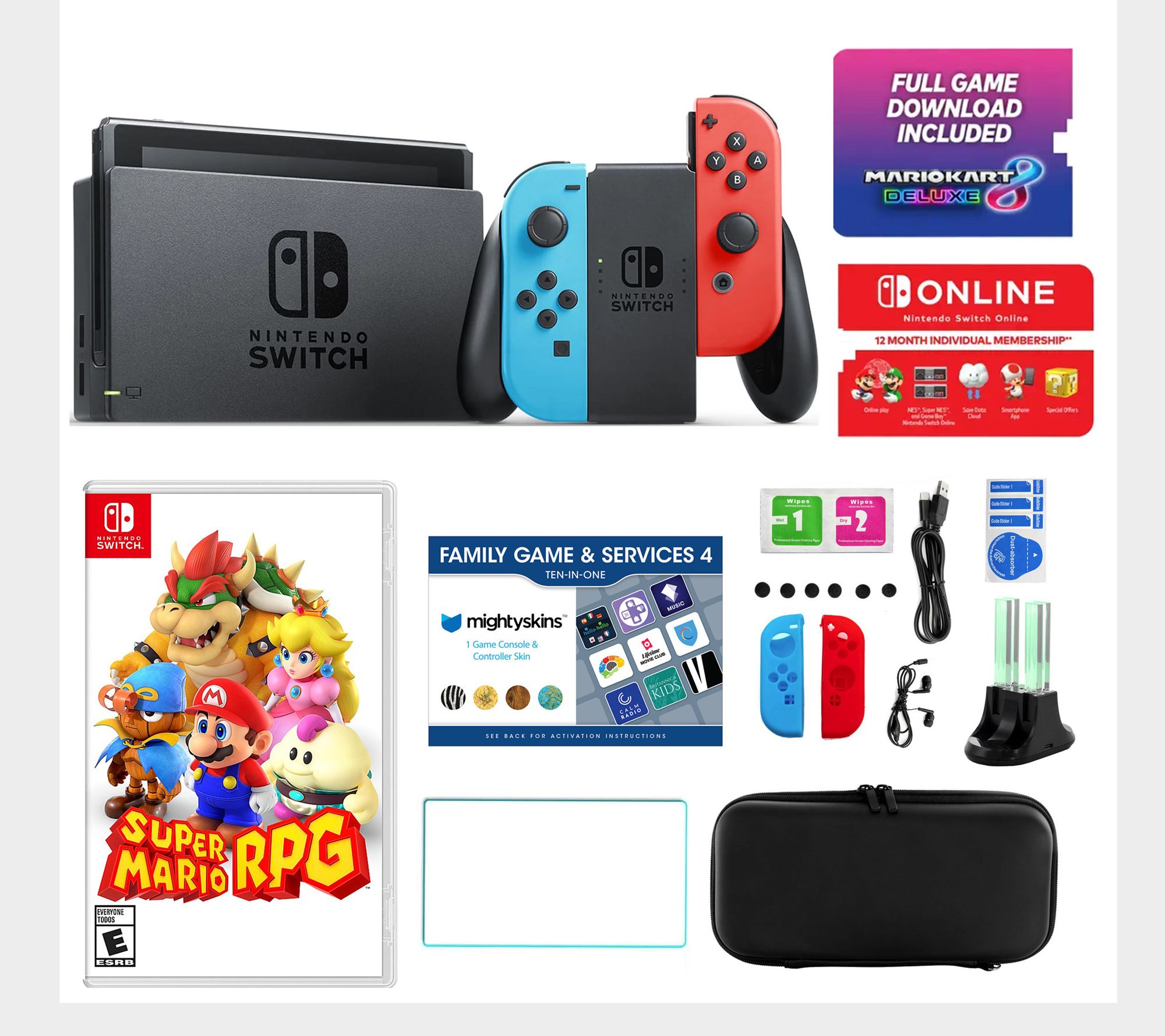 Nintendo Switch 32GB with Mario Kart 8 & SuperMario RPG