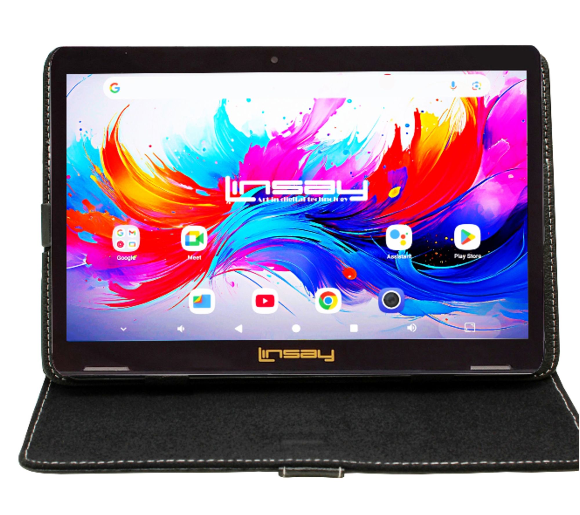 LINSAY 10.1" Octa Core 4GB Ram 256GB Storage w/Case