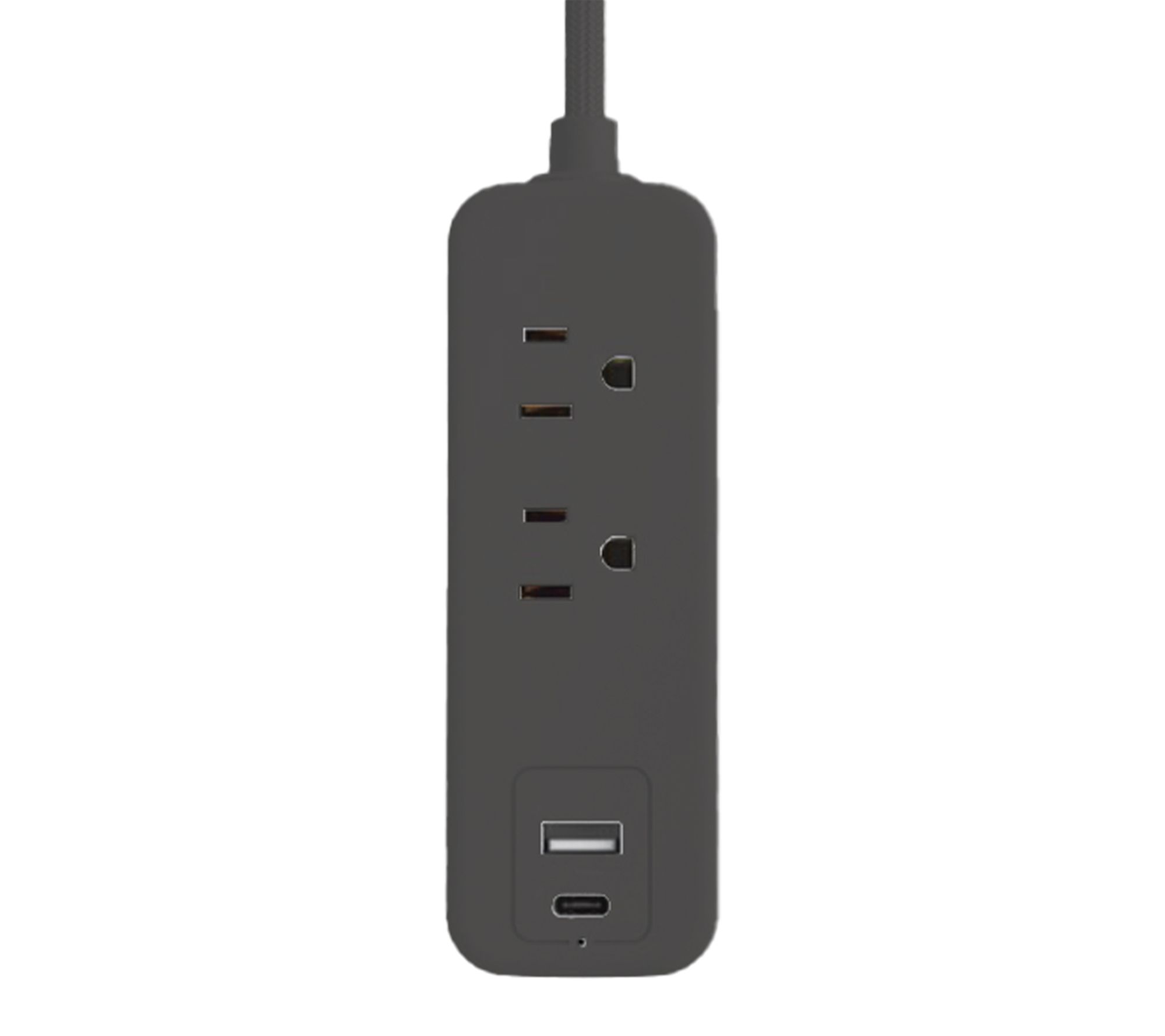 5FT Extendable Cord with Dual USB (Type C & USB) Ports Bult in