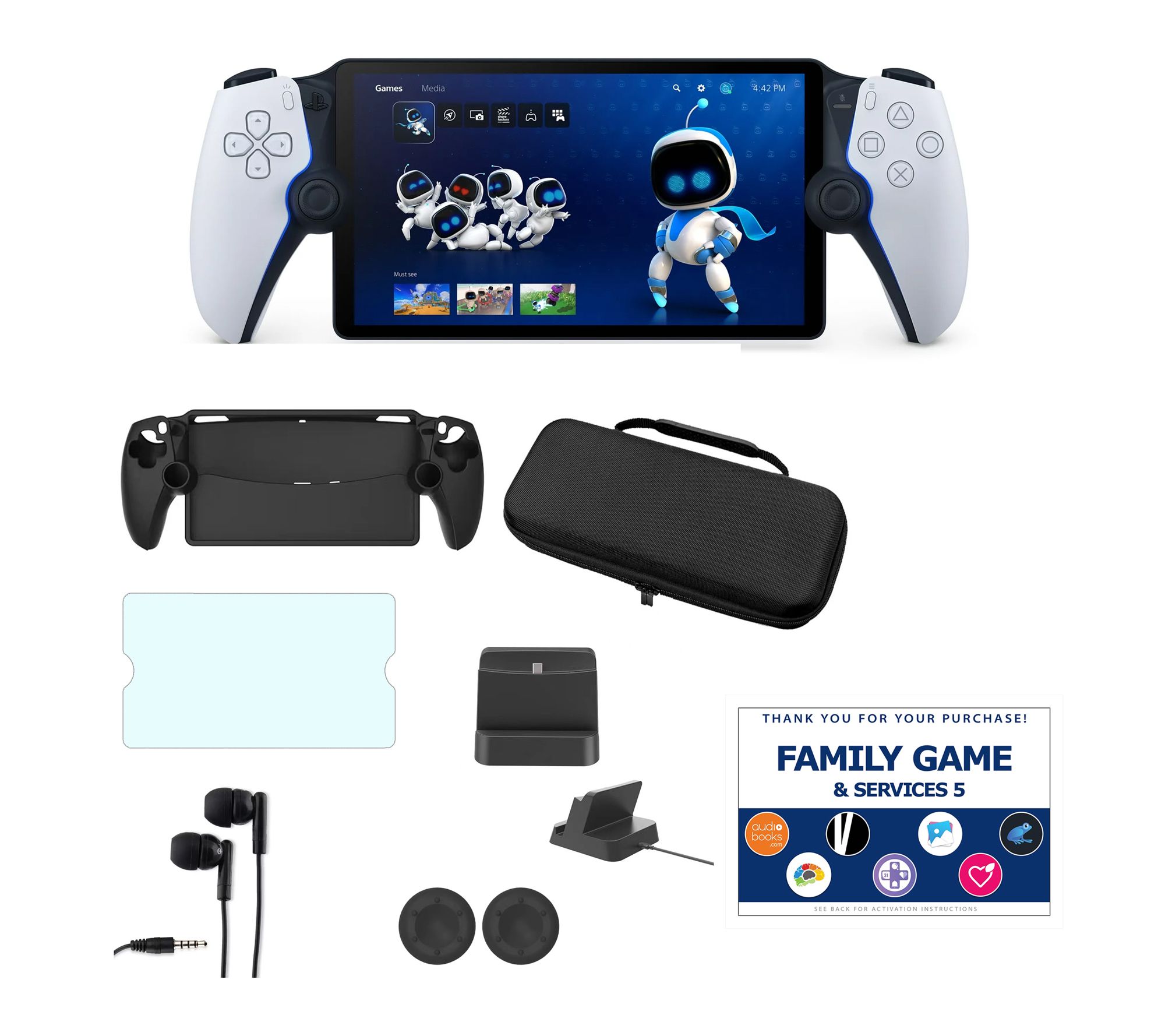 PlayStation Portal with Accessories Kit and Voucher