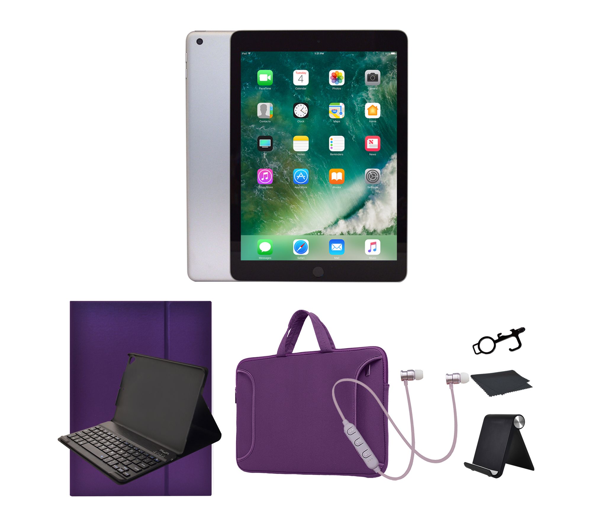 Refurbished 2018 Apple iPad 9.7" 32GB Wifi Bundle 2