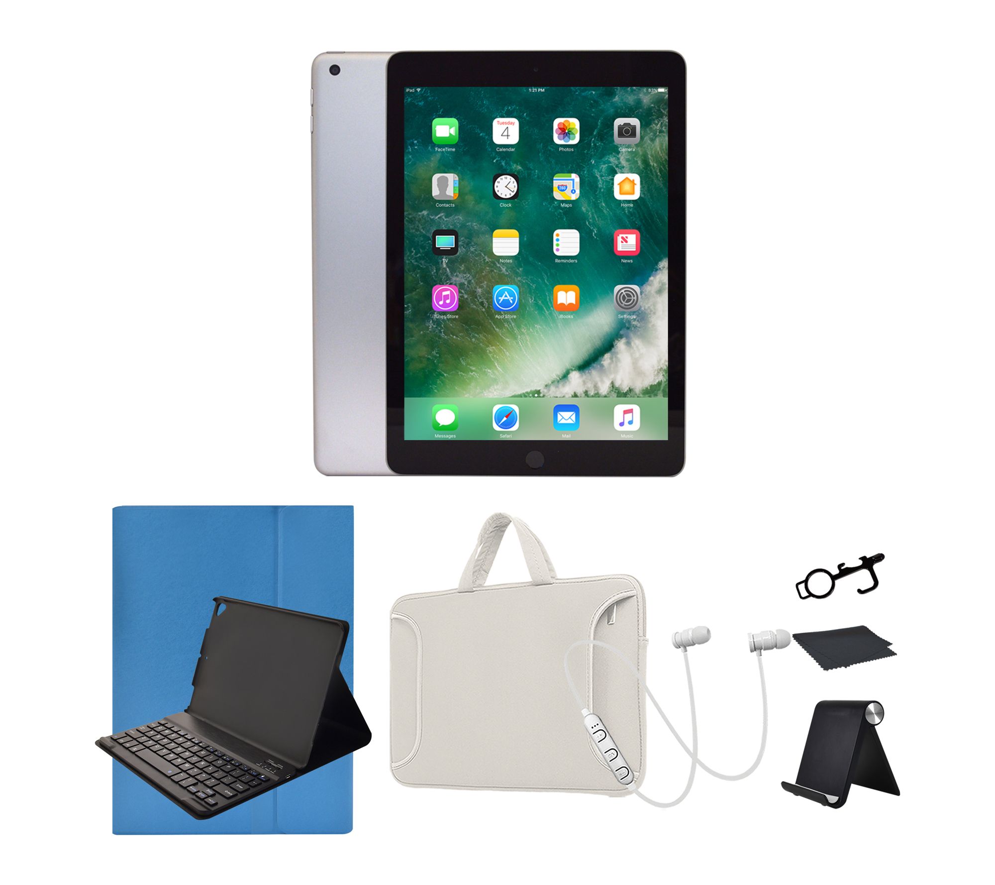 Refurbished 2018 Apple iPad 9.7" 32GB Wifi Bundle 2