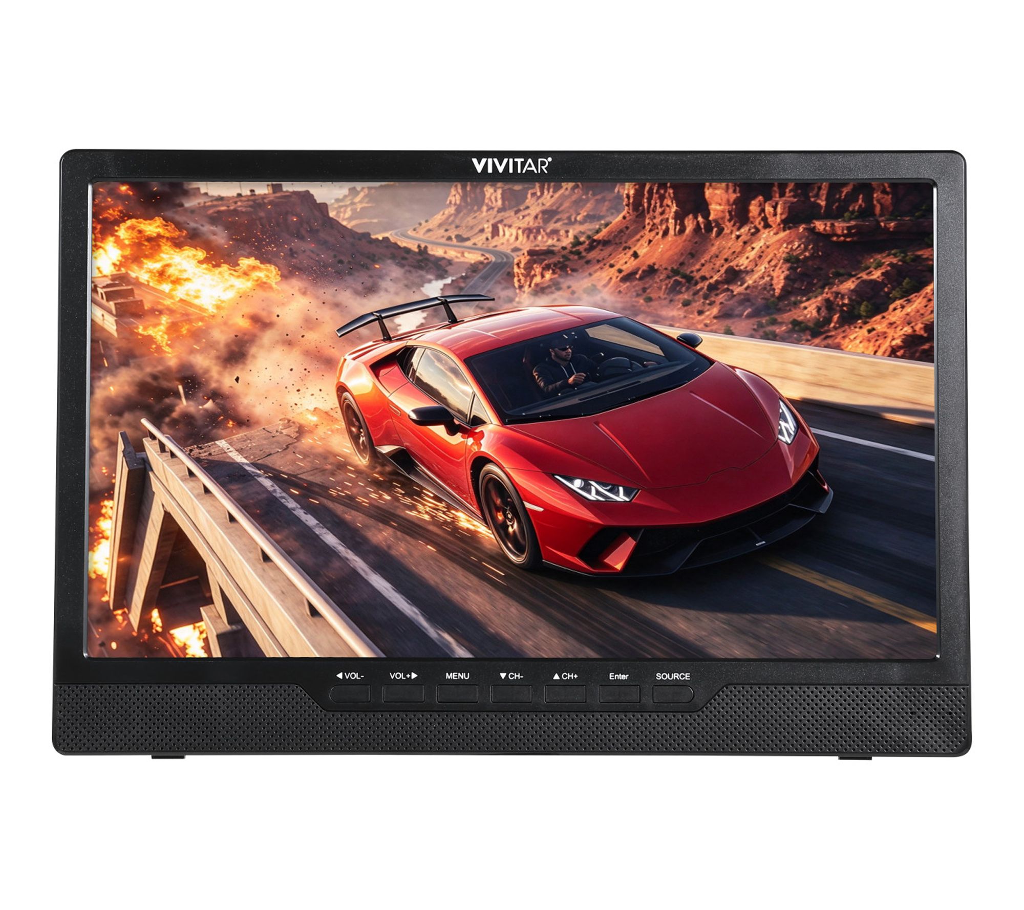 Vivitar 14" Portable TV with Built-In DVD/CD Player & HMDI/USB Ports