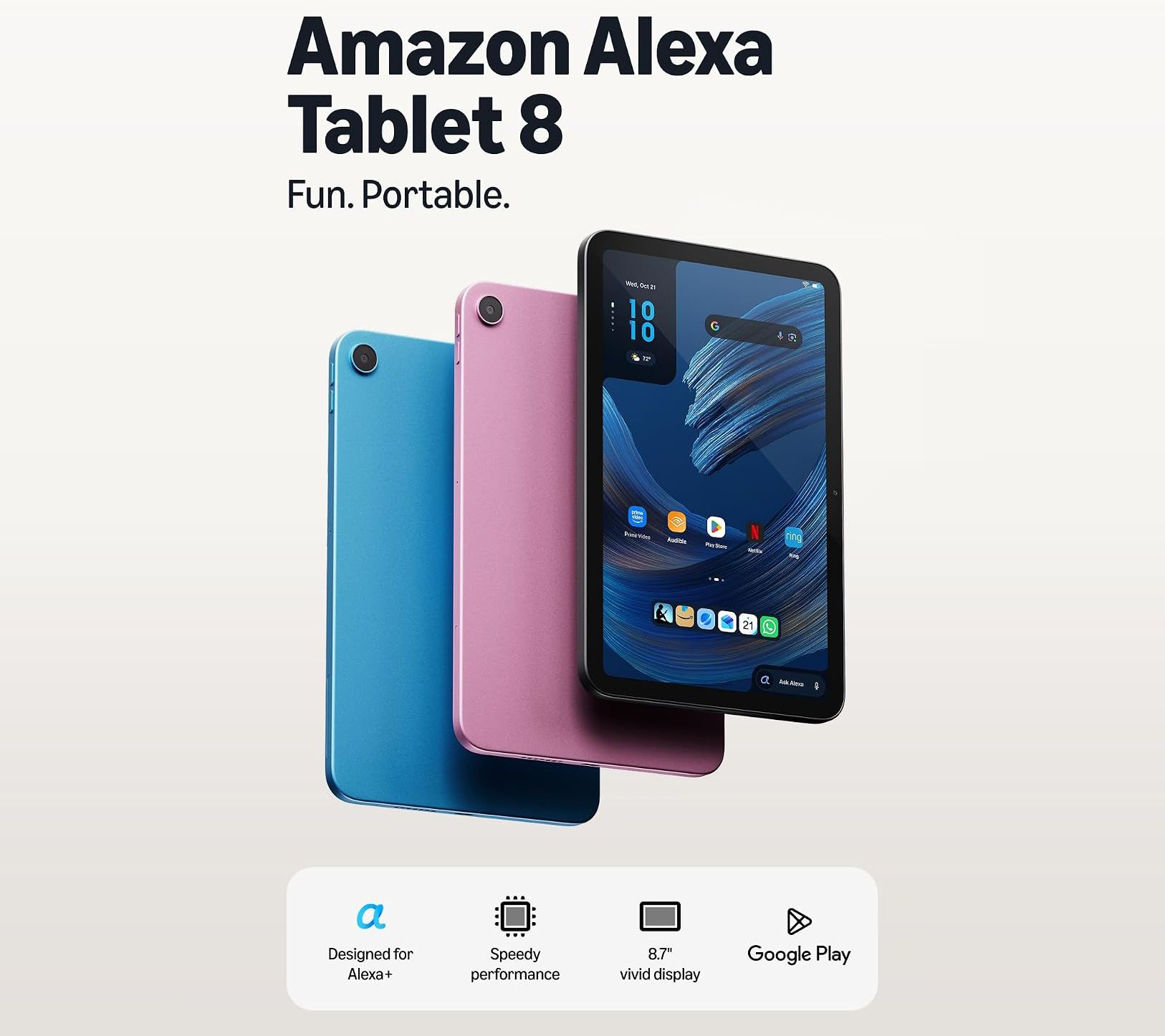 All New Amazon Alexa Tablet 8 4GB RAM 64GB with Alexa+ | QVC
