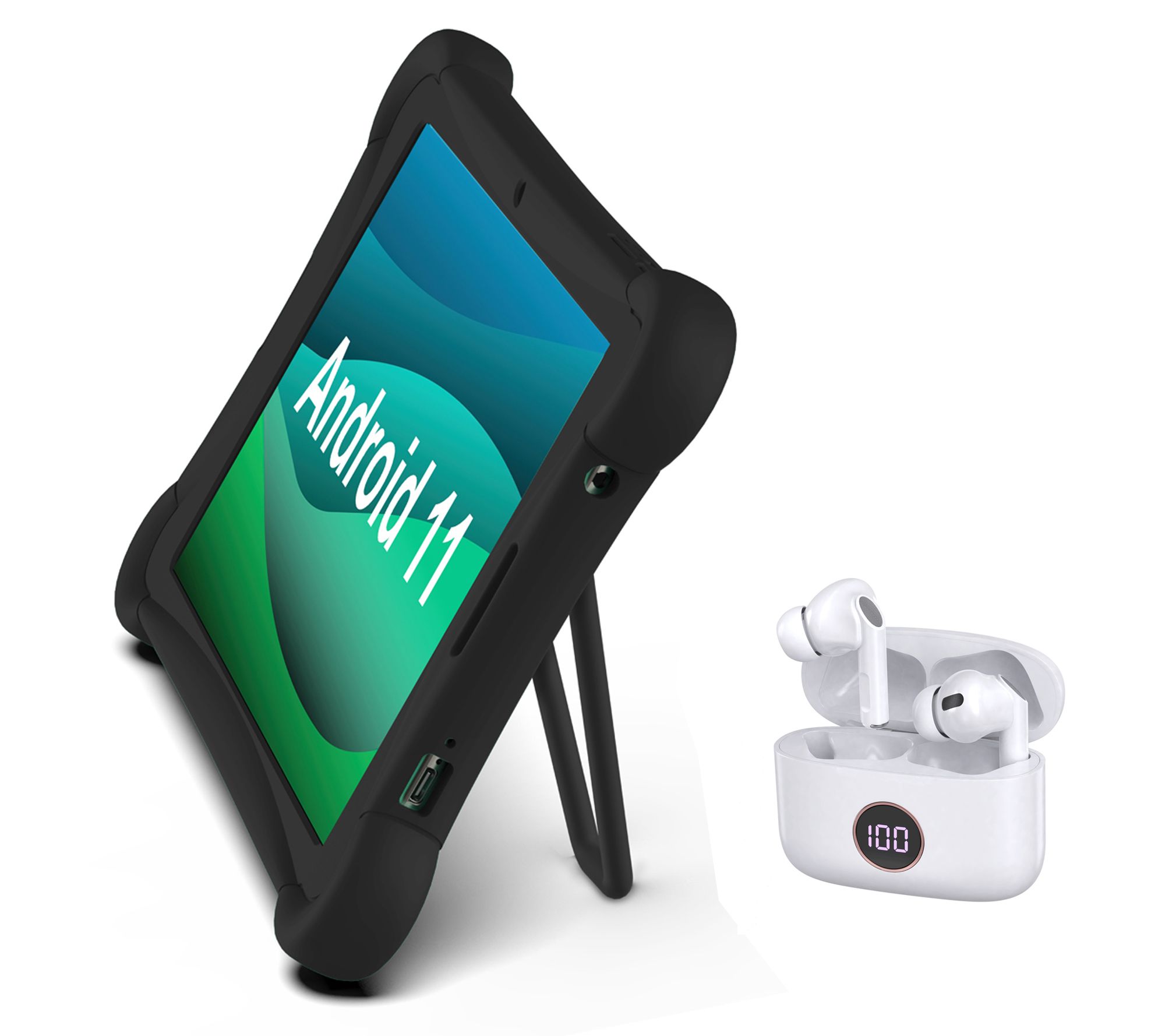 Visual Land Prestige Elite 64GB Tablet w/ ANC Erbuds & Case
