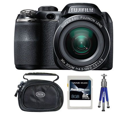 enz Kom langs om het te weten Verouderd Fujifilm FinePix S4500 14MP, 30x Zoom DigitalCamera Bundle - QVC.com