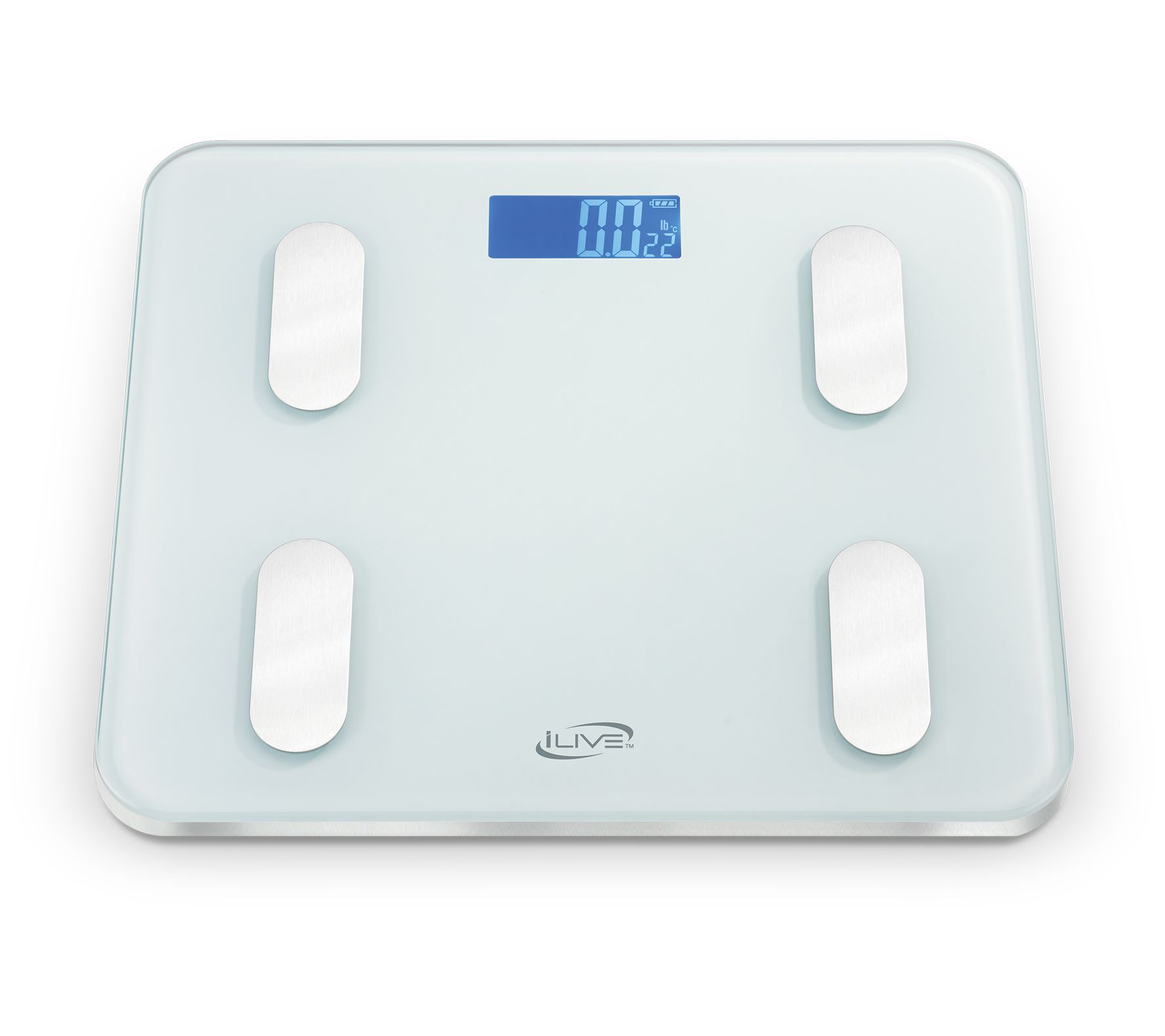 Digital Glass Chrome Bathroom Scale, 7506
