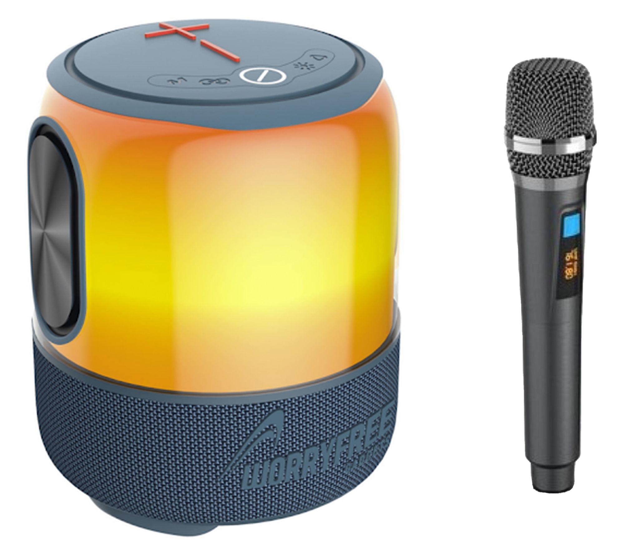 WorryFree Gadgets 60W Portable Party Speakerwith Microphone