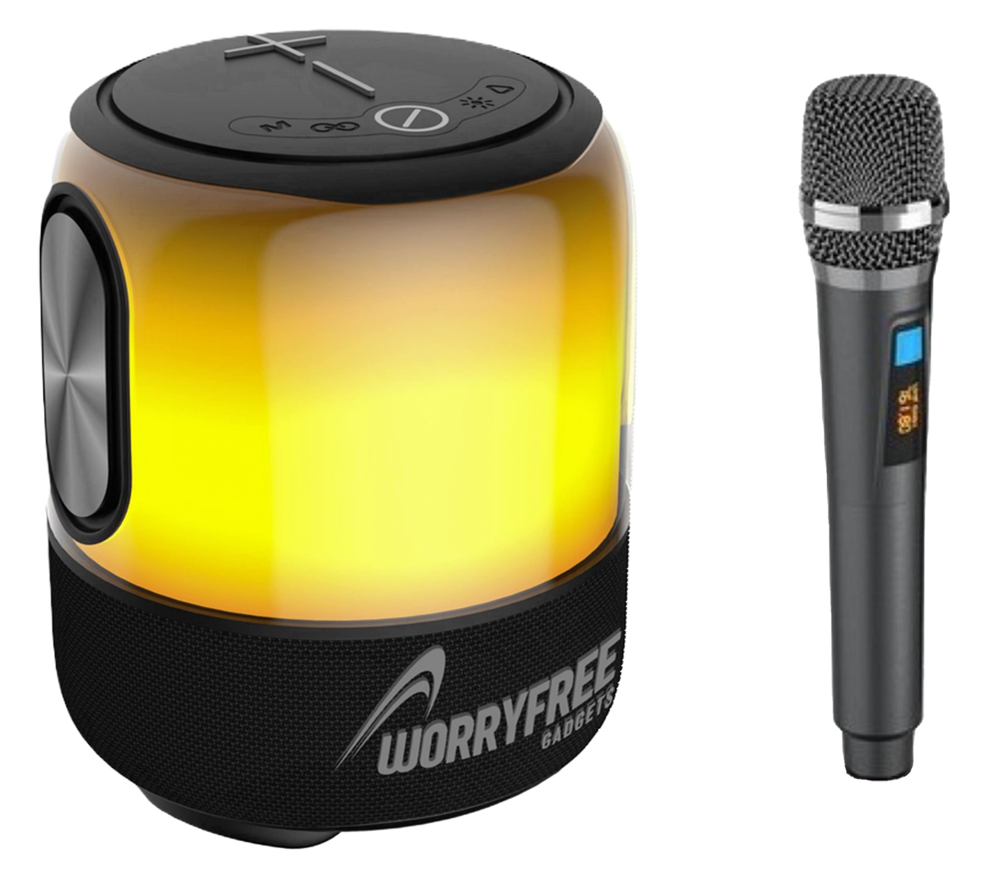 WorryFree Gadgets 60W Portable Party Speakerwith Microphone